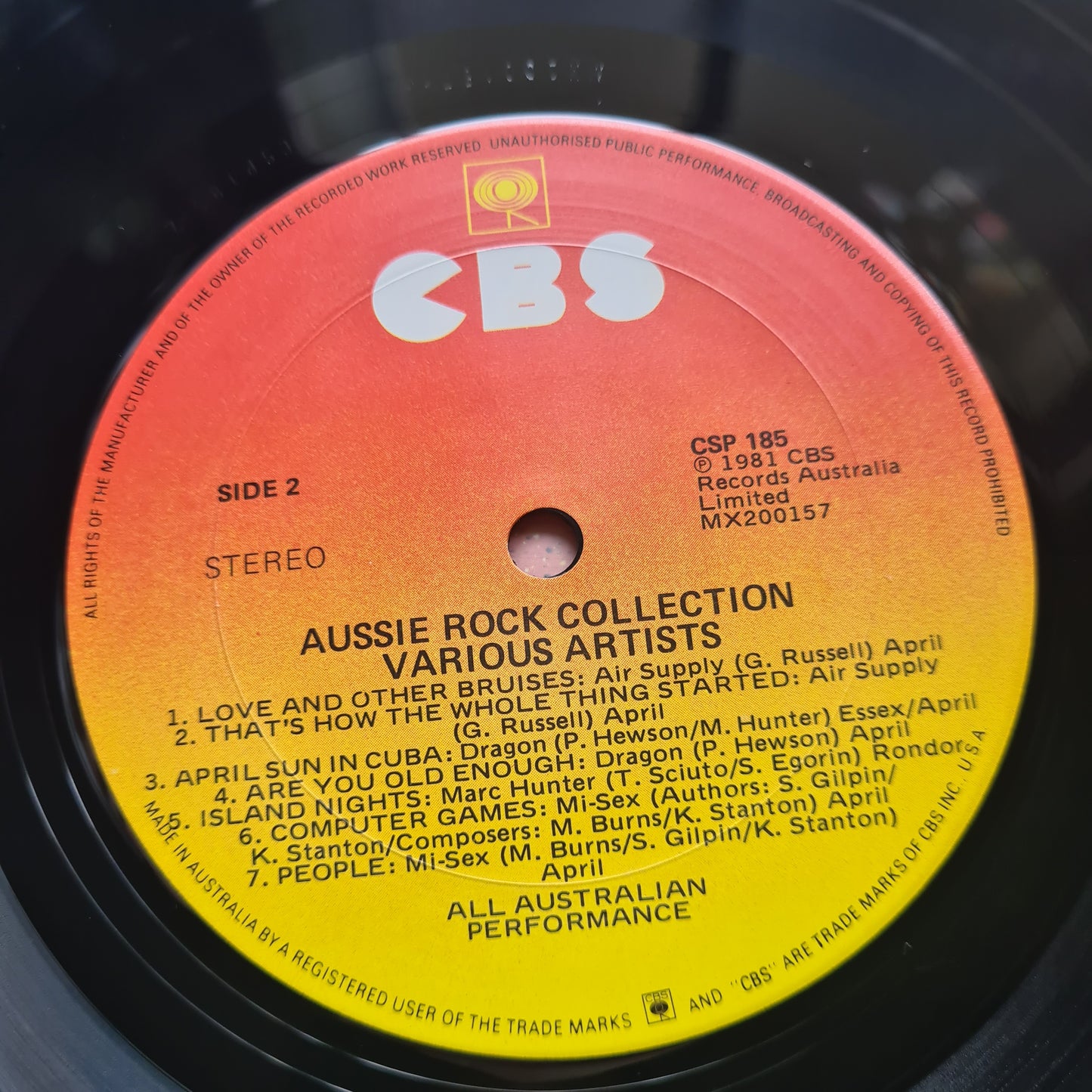Various Artists - Aussie Rock Collection - 1981 - Vinyl Record LP (RARE Australian Only Release) (near mint) - Sound Hound Records
