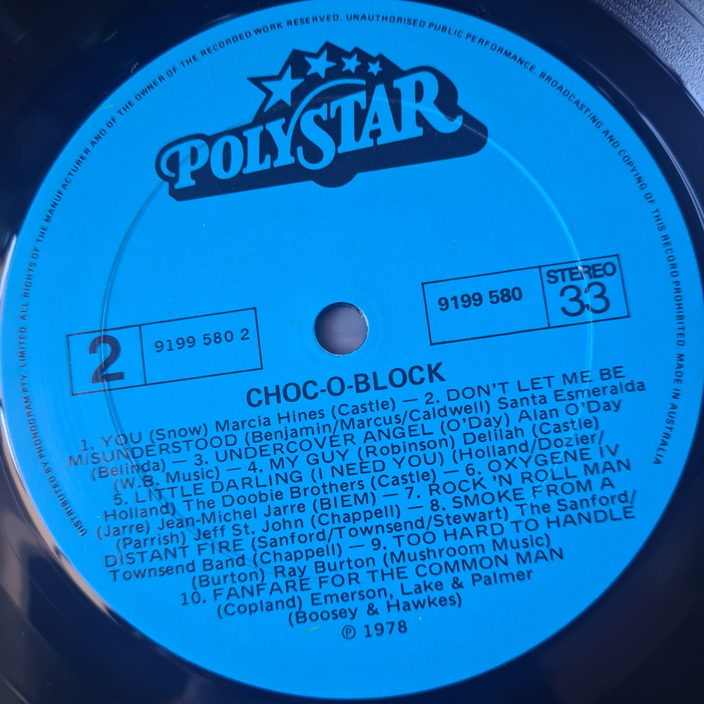 Various Artists/Hits album - Choc-O-Block - 1978 - Vinyl Record LP - Sound Hound Records