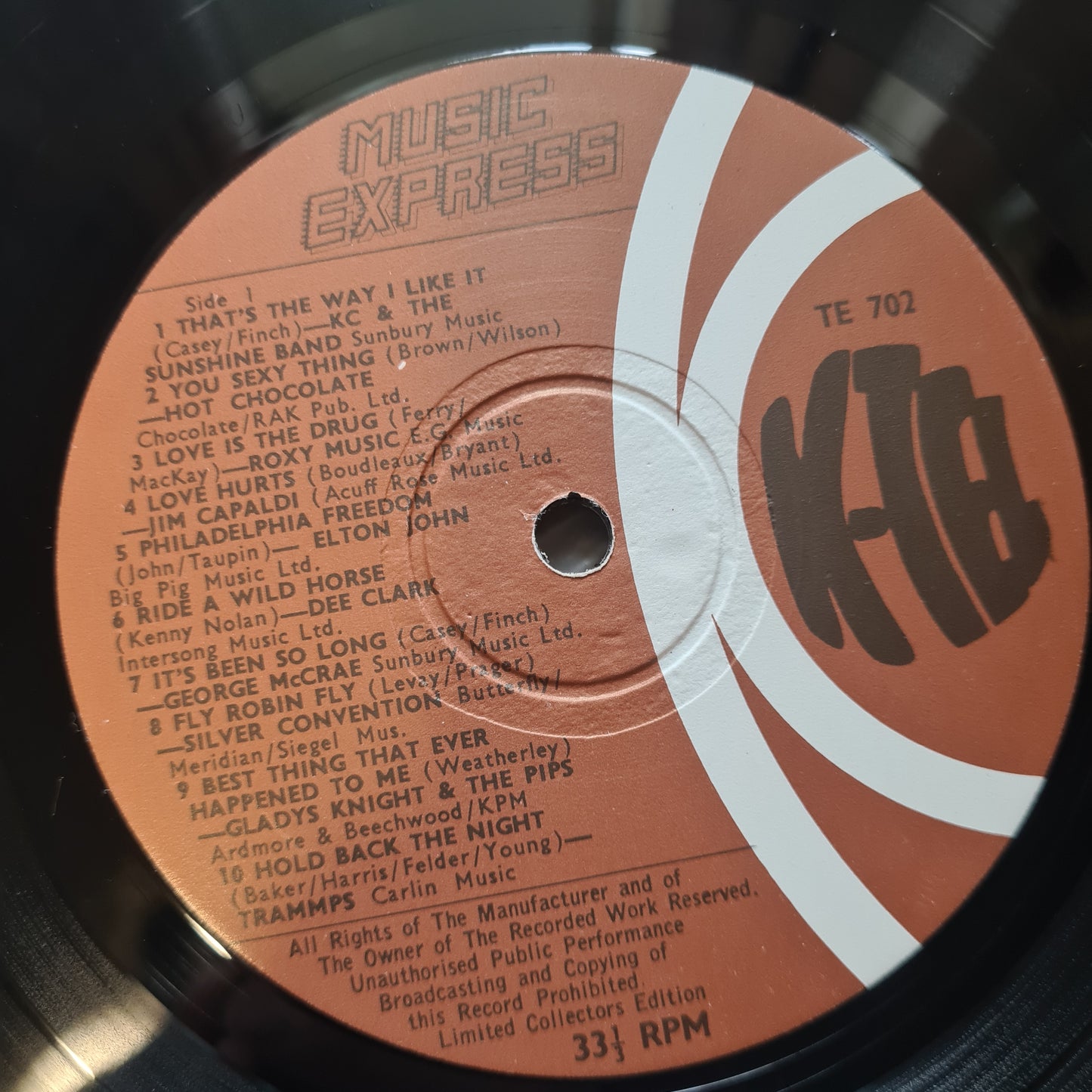 Various – K Tel's Music Express - 1975 - Vinyl Record LP (near mint) - Sound Hound Records