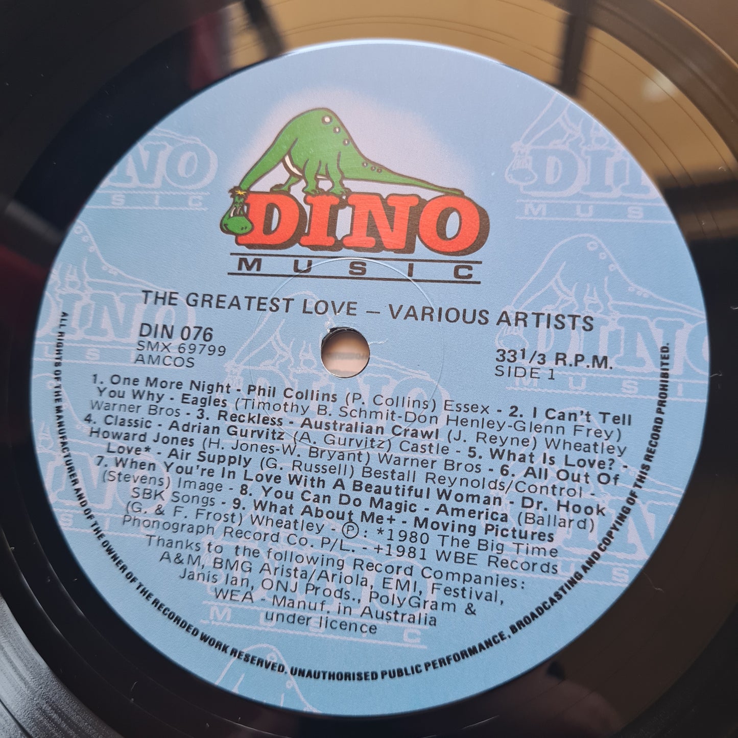Various – The Greatest Love: 18 Original Artists - Vinyl Record LP (AUSTRALIAN ONLY RELEASE) - Sound Hound Records