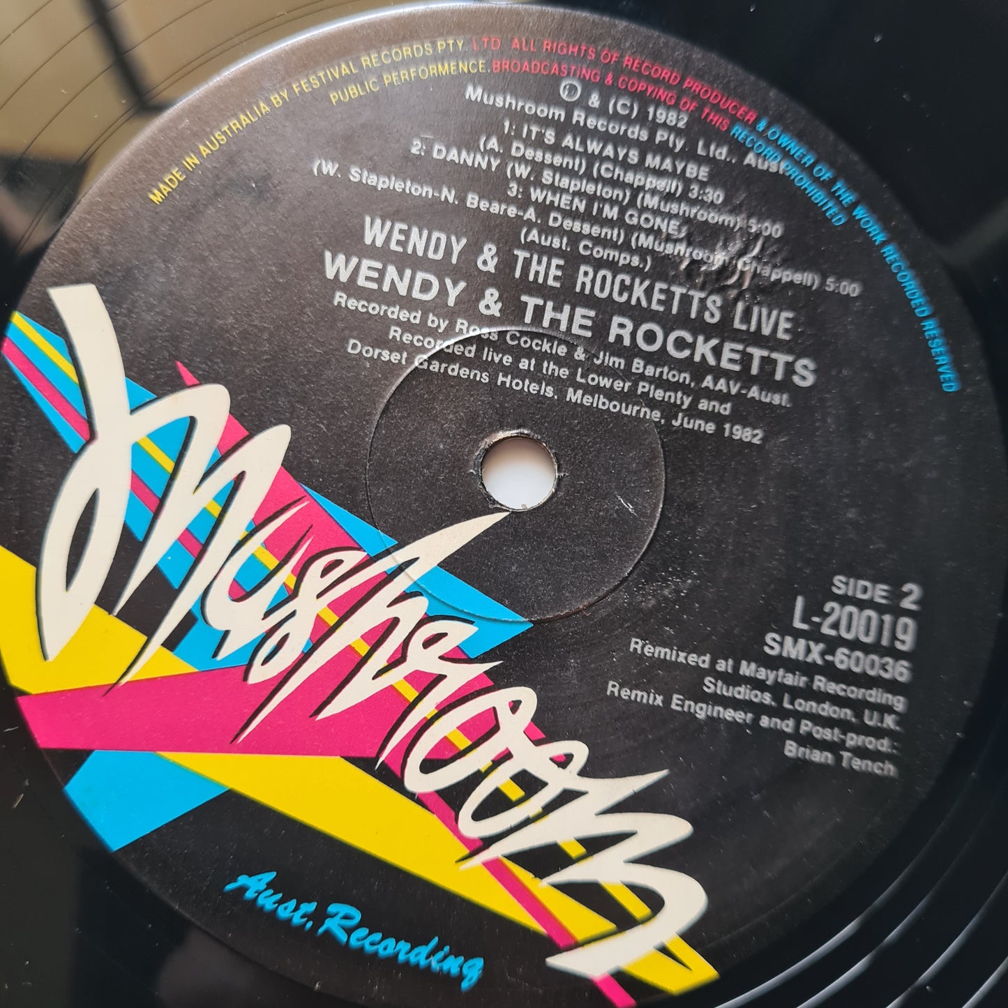 Wendy & The Rocketts - Wendy & The Rocketts Live - 1982 - Vinyl Record 12", Mini-Album - Sound Hound Records