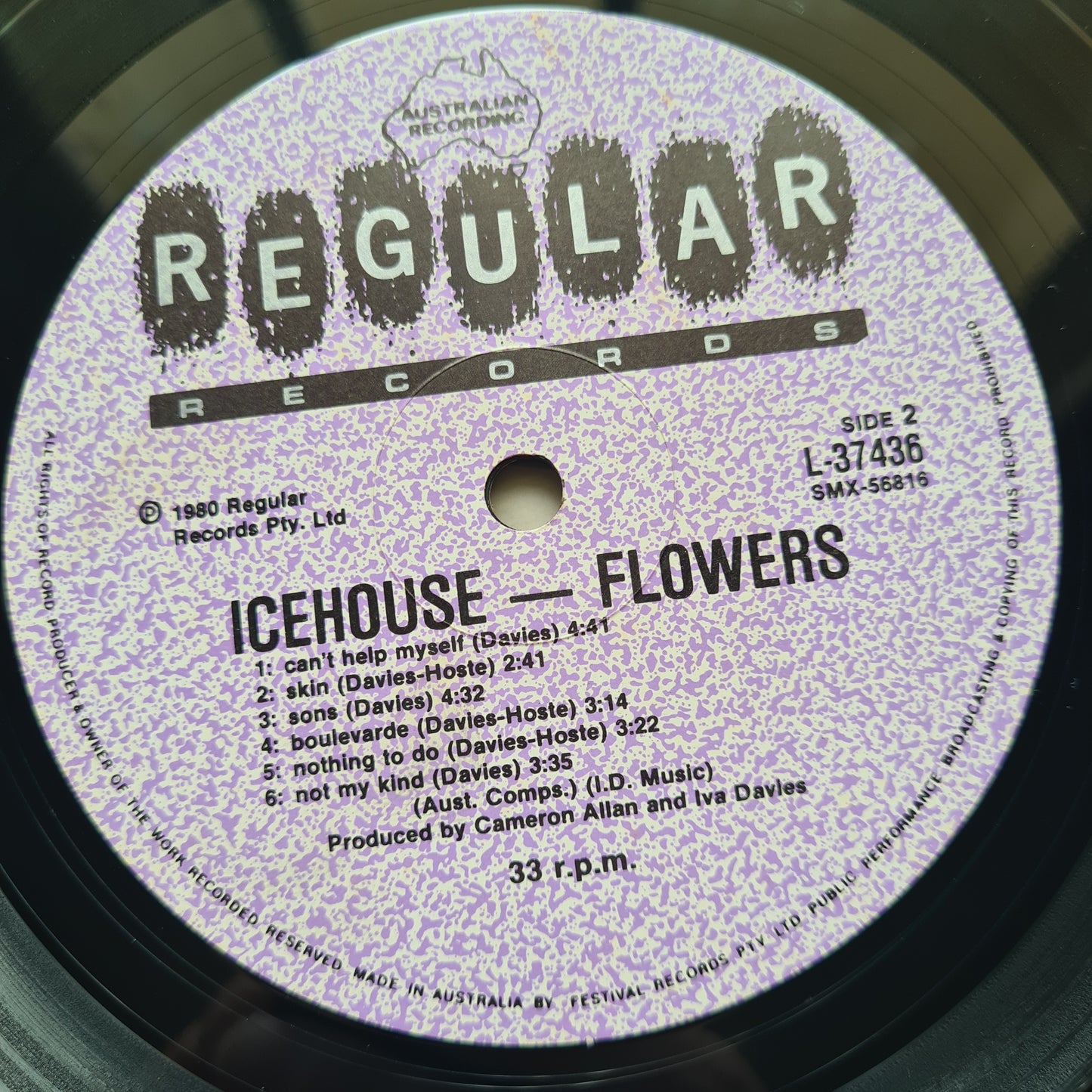 Flowers (Icehouse) – Icehouse - 1980 (Gatefold) - Vinyl Record LP