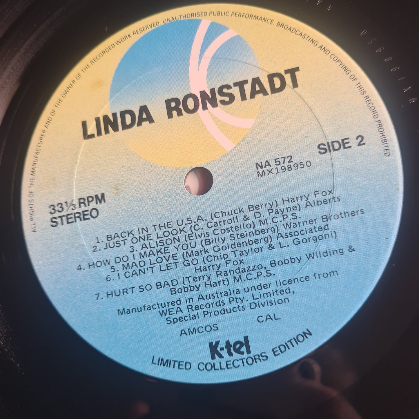 Linda Ronstadt – Greatest Hits - 1981 - Vinyl Record LP