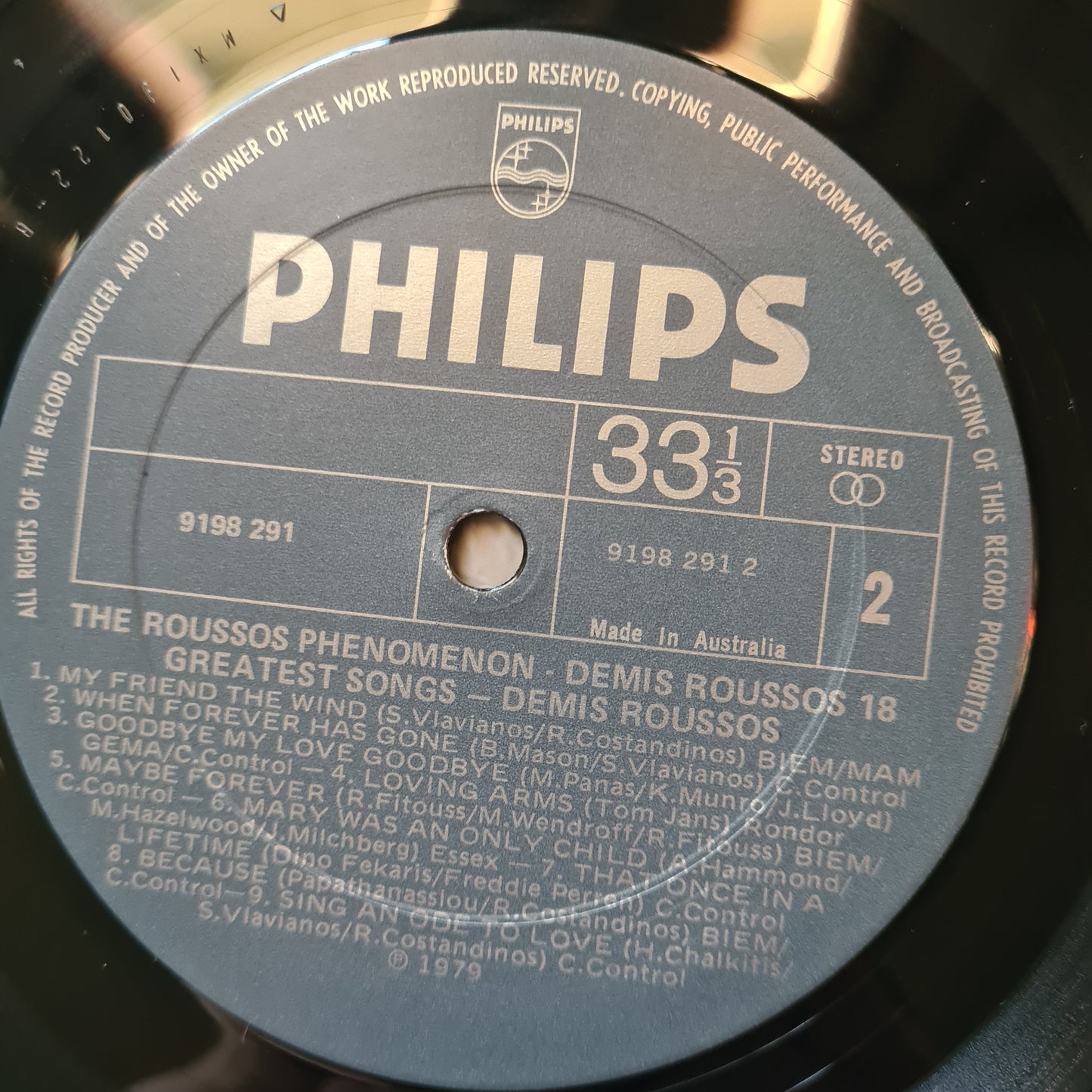 Demis Roussos – The Roussos Phenomenon - 1979 (Greatest Hits)- Vinyl Record LP