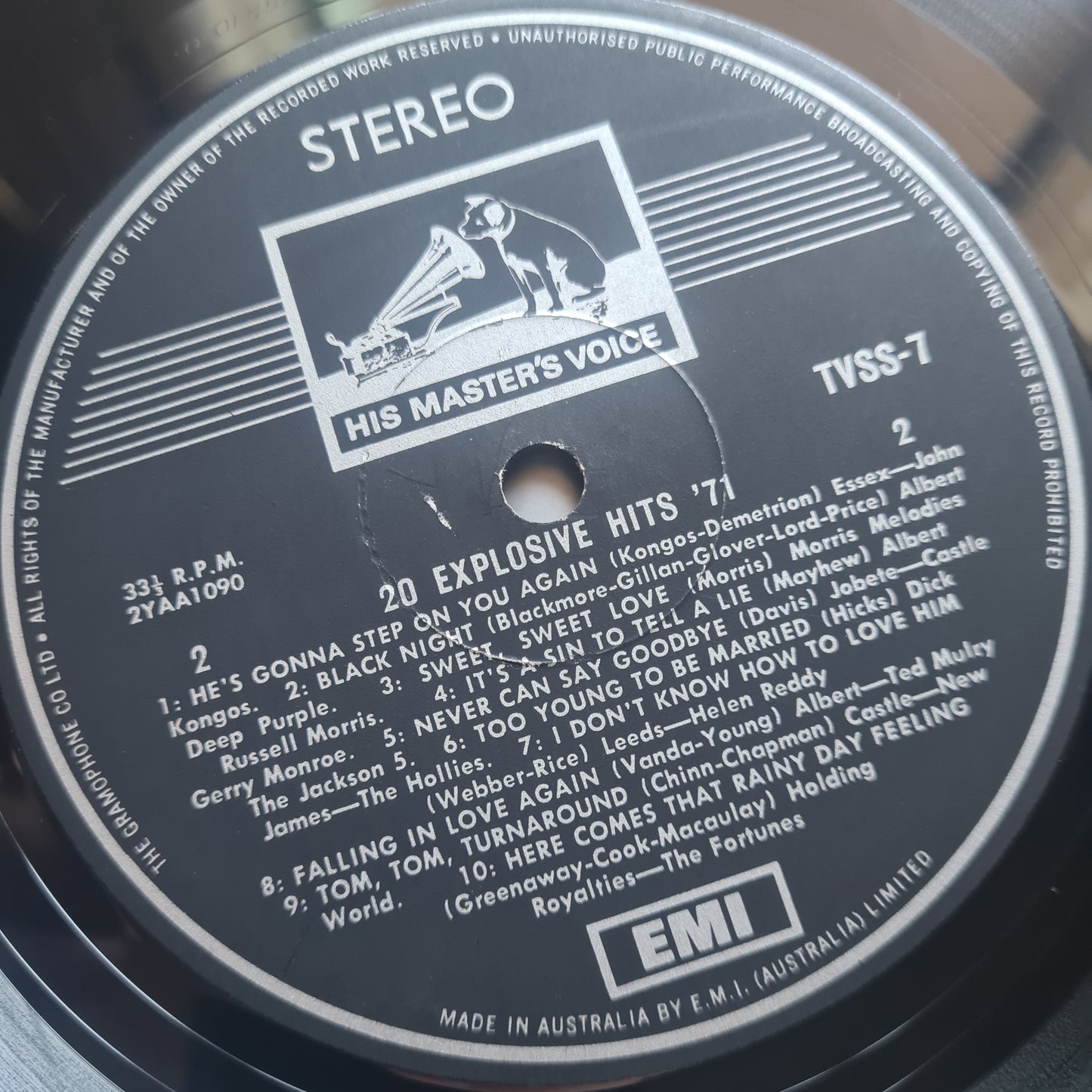 Various Artists - 20 Explosive Hits 71 - 1971 - Vinyl Record LP