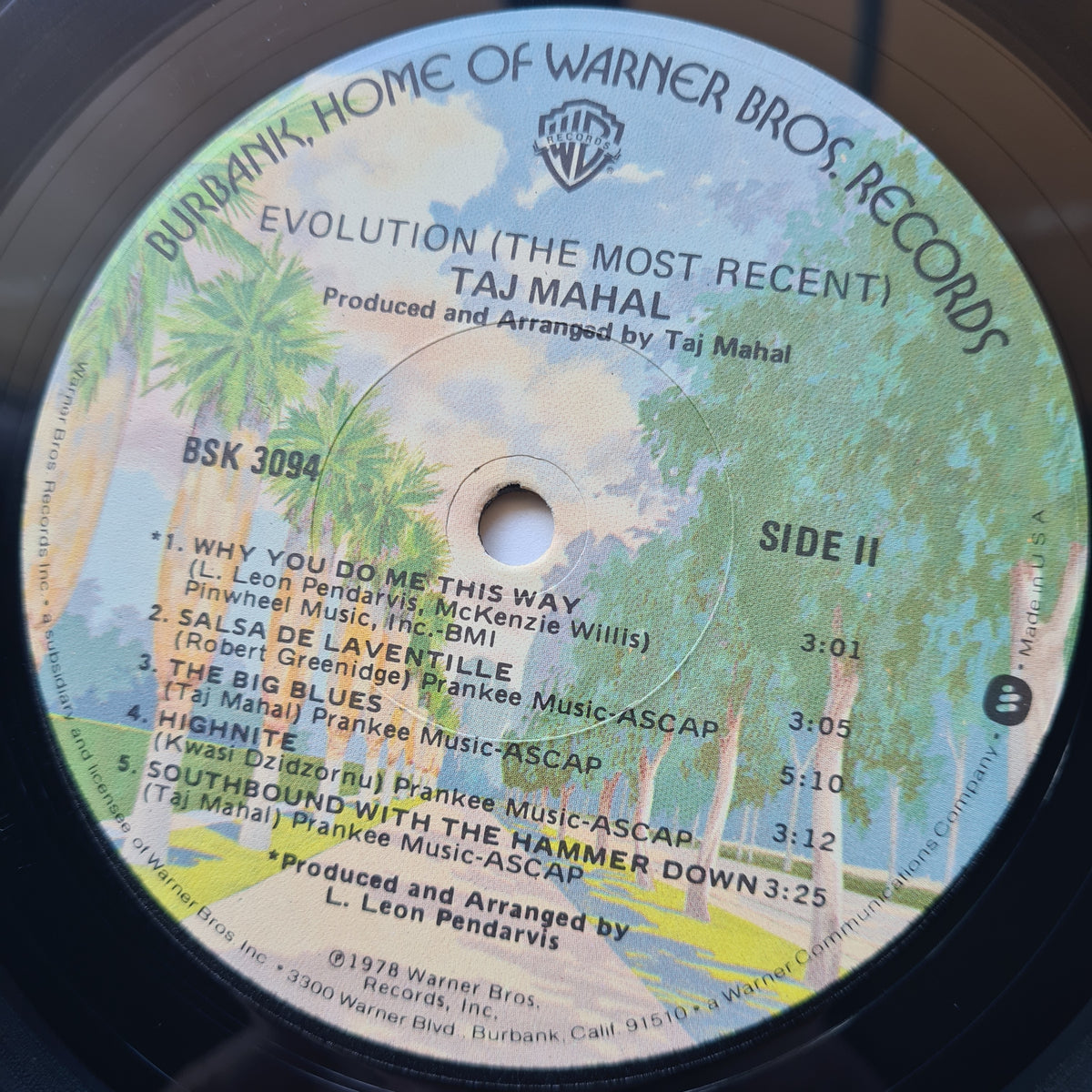 Taj Mahal – Evolution (The Most Recent) - 1978 (USA Pressing) - Vinyl Record LP