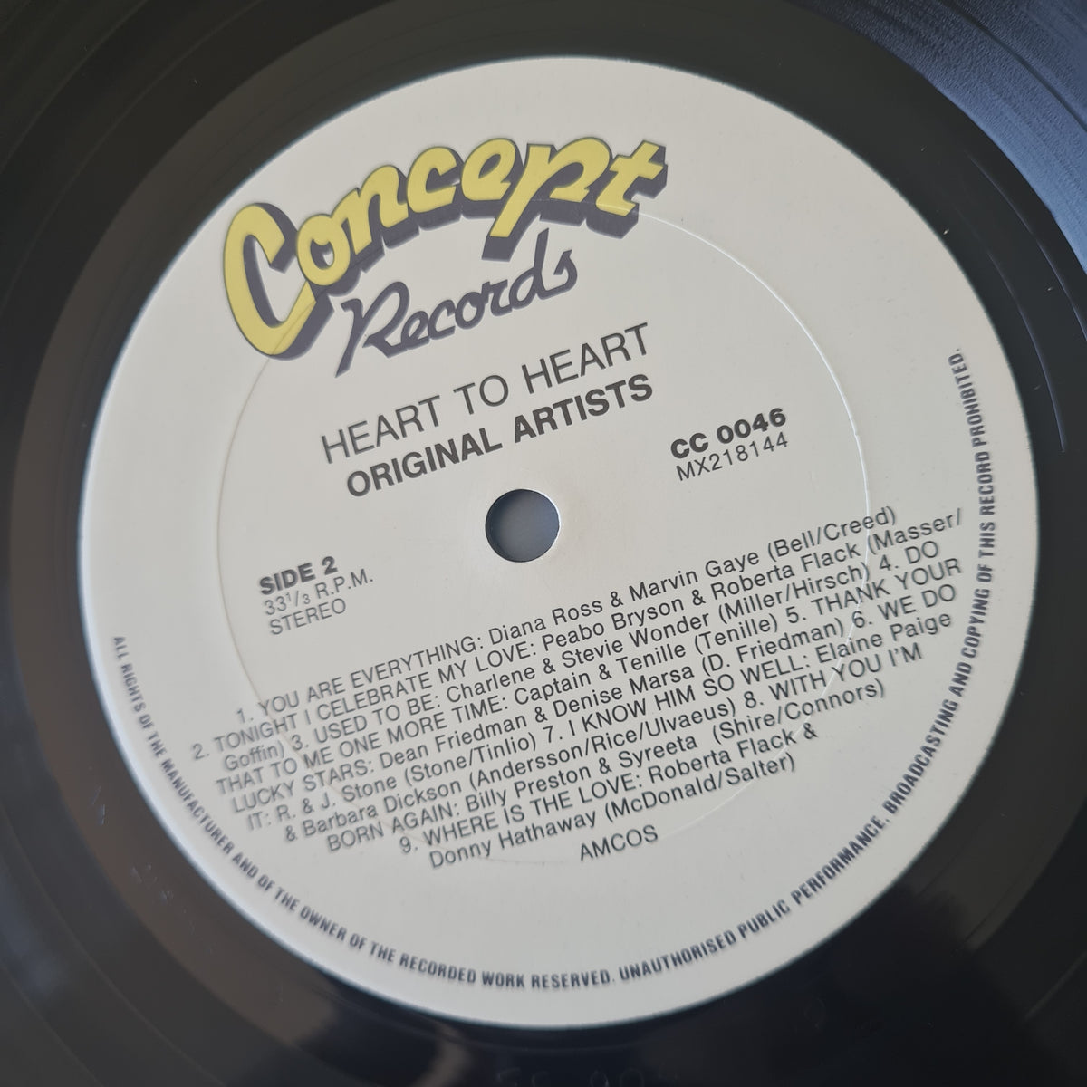 Various Artists – Heart To Heart Duets - 1987 (Australian Only Release) - Vinyl Record LP by Sound Hound Records