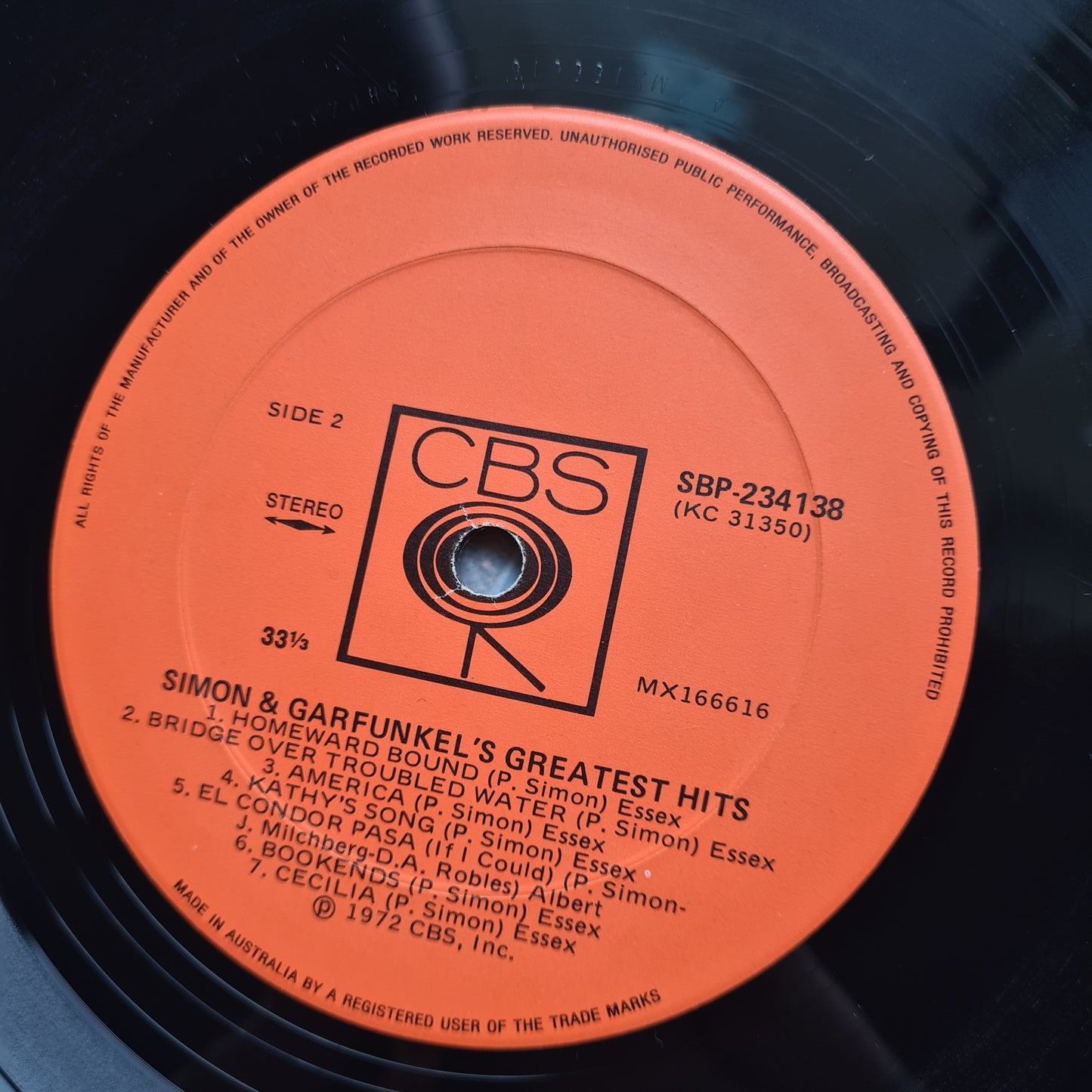 Simon And Garfunkel – Simon And Garfunkel's Greatest Hits - 1972 - Vinyl Record LP