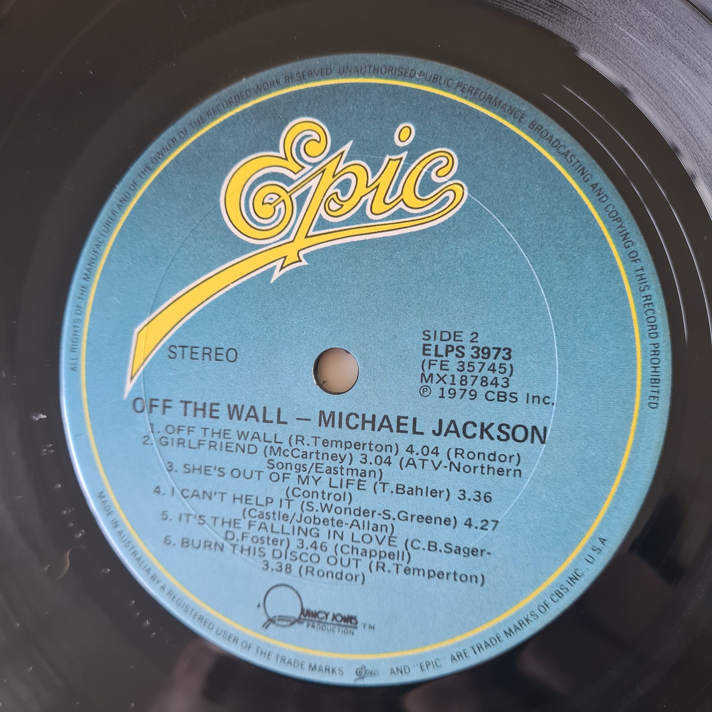 Michael Jackson – Off The Wall - 1979 (First Australian Pressing with RARE original Poster)- Vinyl Record LP