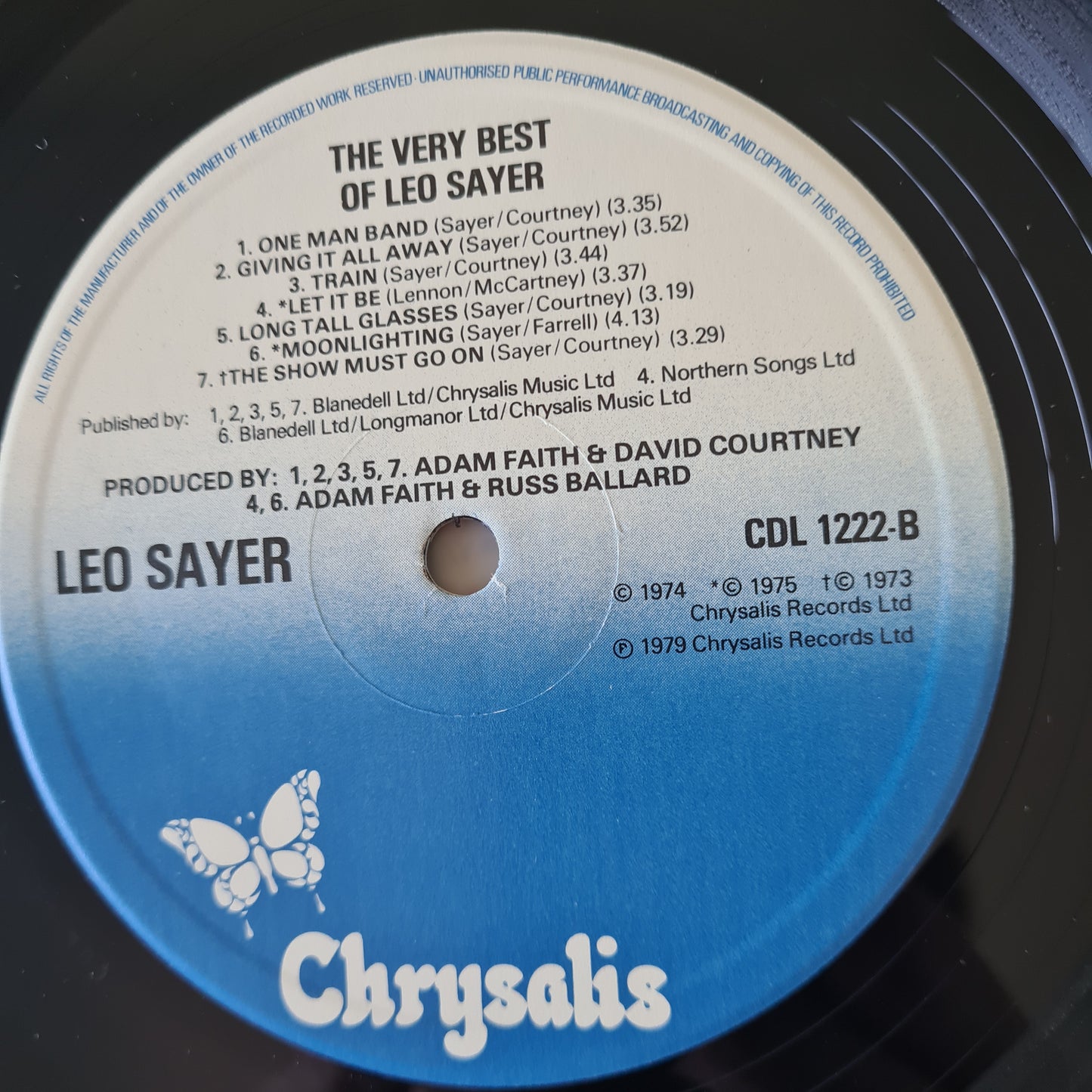 Leo Sayer – The Very Best Of Leo Sayer - 1979 - Vinyl Record LP (near mint)