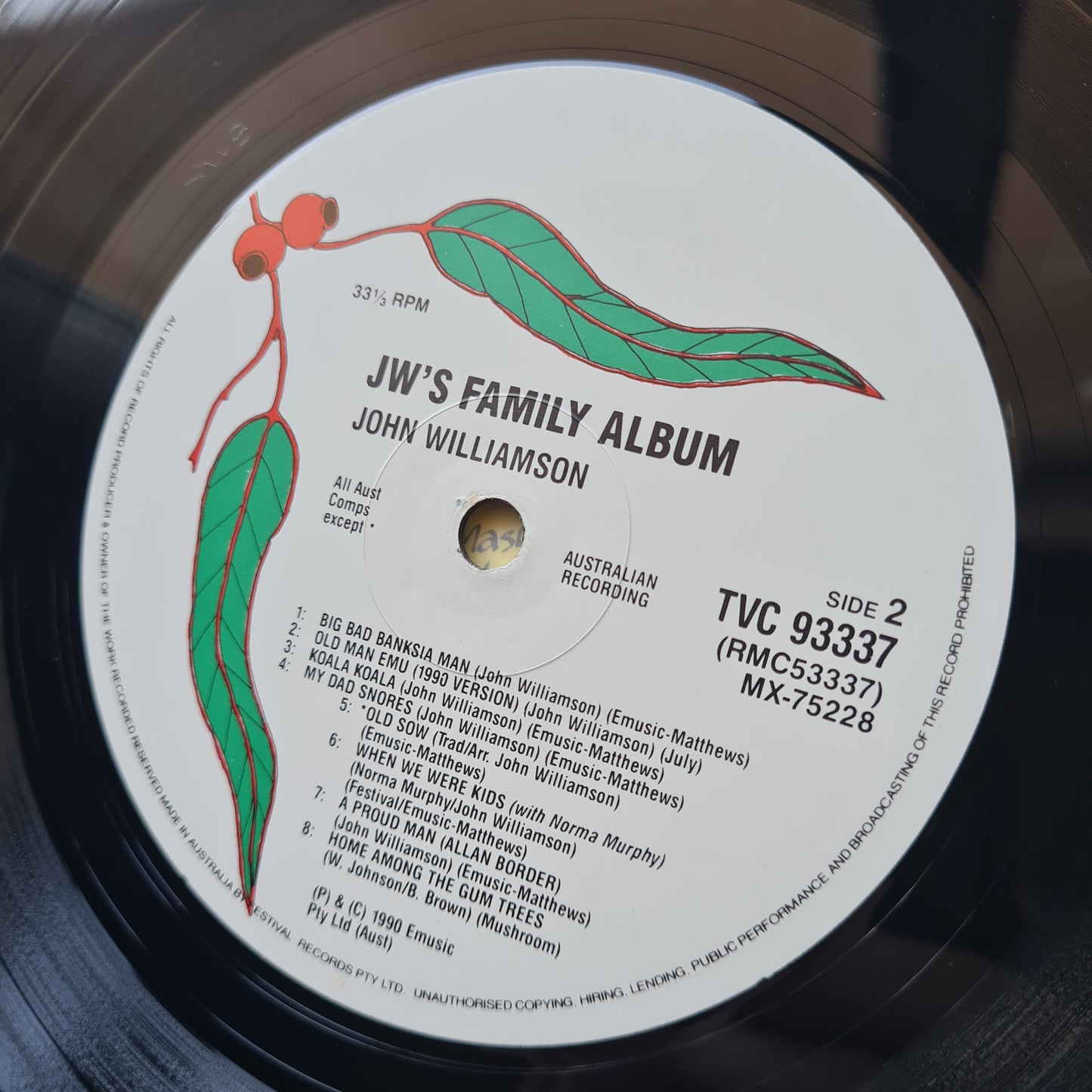 John Williamson - JW'S Family Album - 1990 - Vinyl Record LP