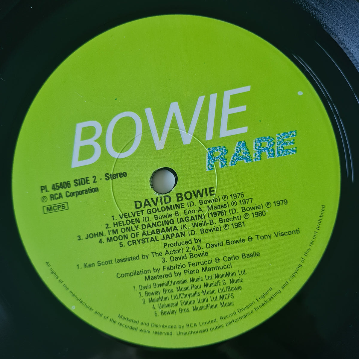 David Bowie – Rare - 1982 (UK Pressing) - Vinyl Record LP