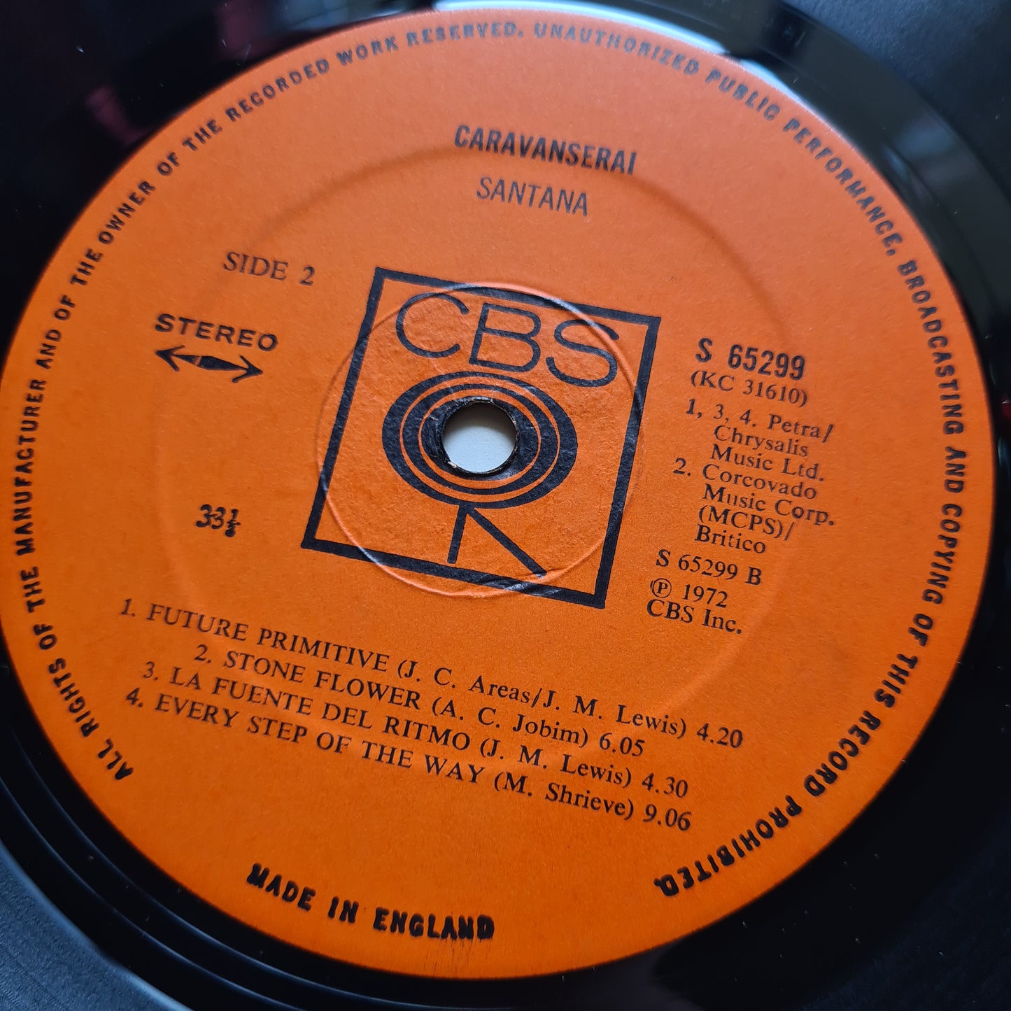 Santana – Caravanserai - 1972 (UK Gatefold Pressing) - Vinyl Record