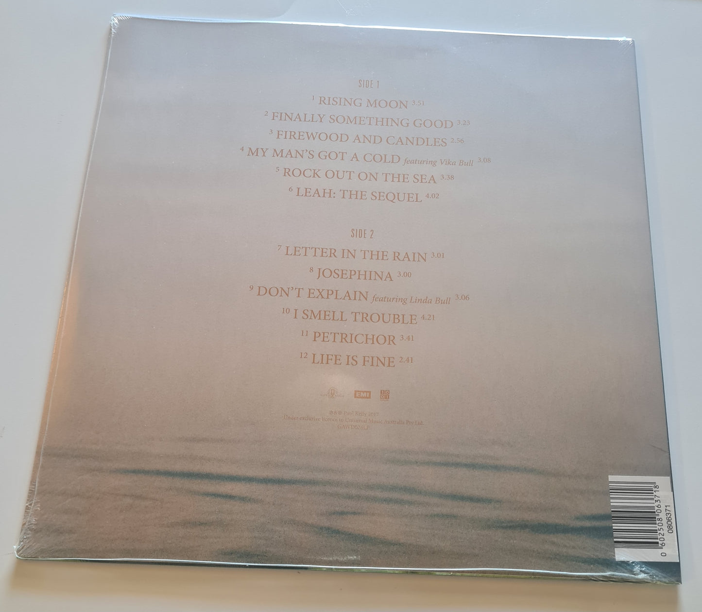 Paul Kelly – Life Is Fine (Limited Edition Sea Blue LP)- 2017 - Vinyl Record LP (Brand new sealed)