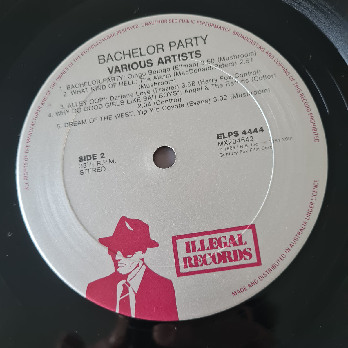 Various – Bachelor Party: The Music From The Movie - 1984 - Vinyl Record LP