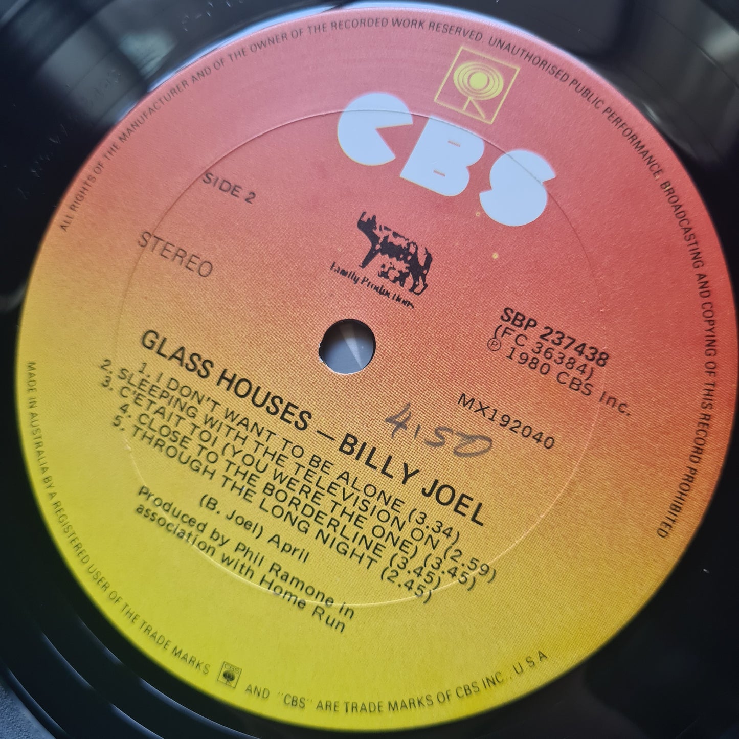 Billy Joel – Glass Houses - 1980 - Vinyl Record LP