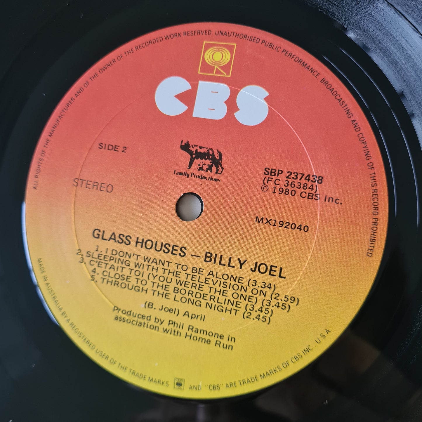 Billy Joel – Glass Houses - 1980 - Vinyl Record LP