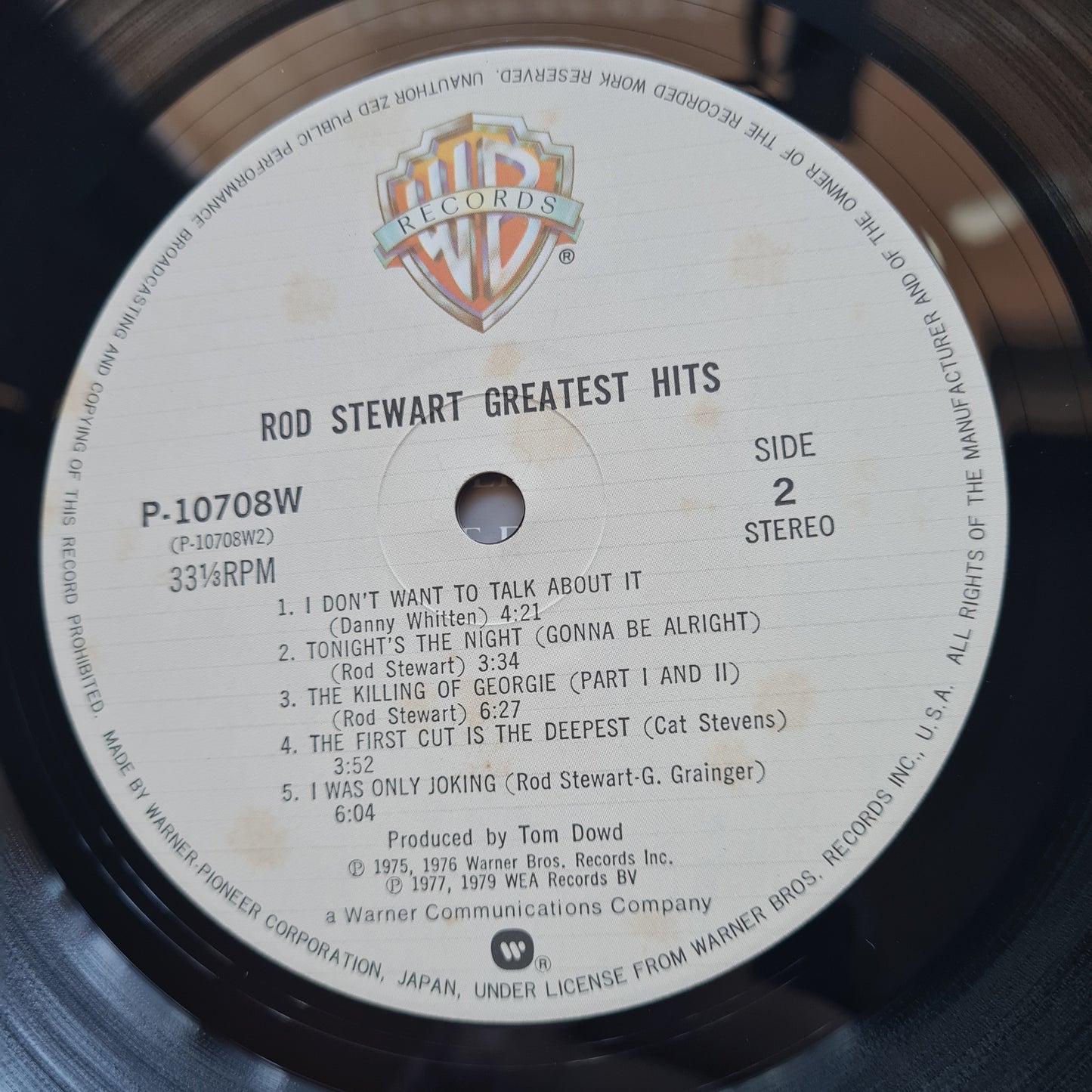 Rod Stewart – Greatest Hits - 1979 (Japanese Pressing) - Vinyl Record LP