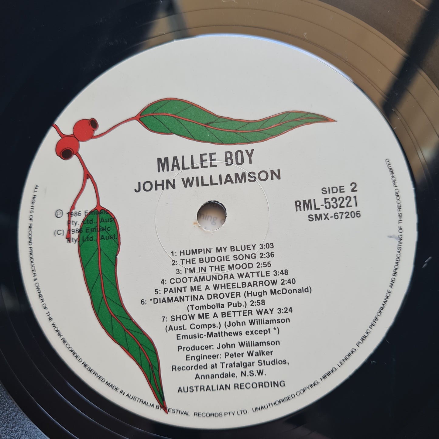 John Williamson - Mallee Boy - 1986 - Vinyl Record LP