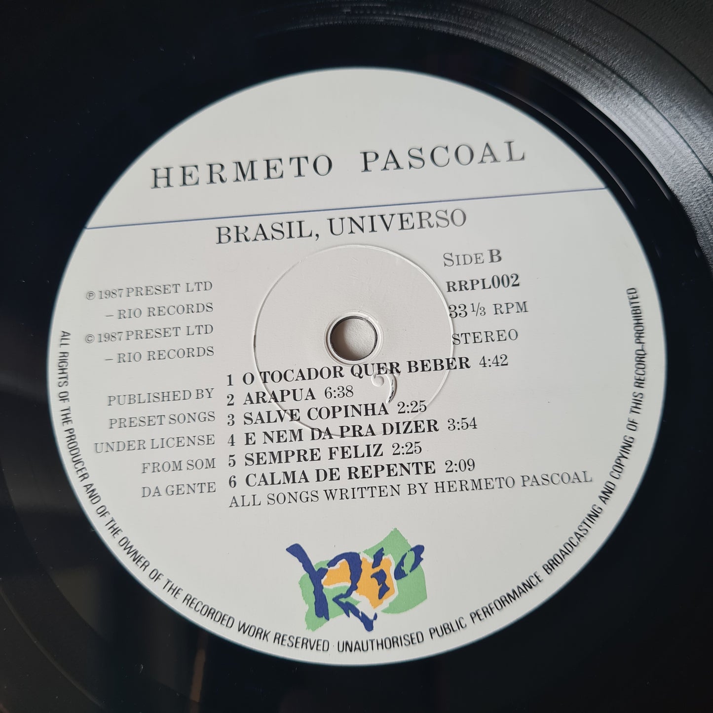 Hermeto Pascoal And Group – Brasil Universo - 1987 - Vinyl Record LP 🇧🇷