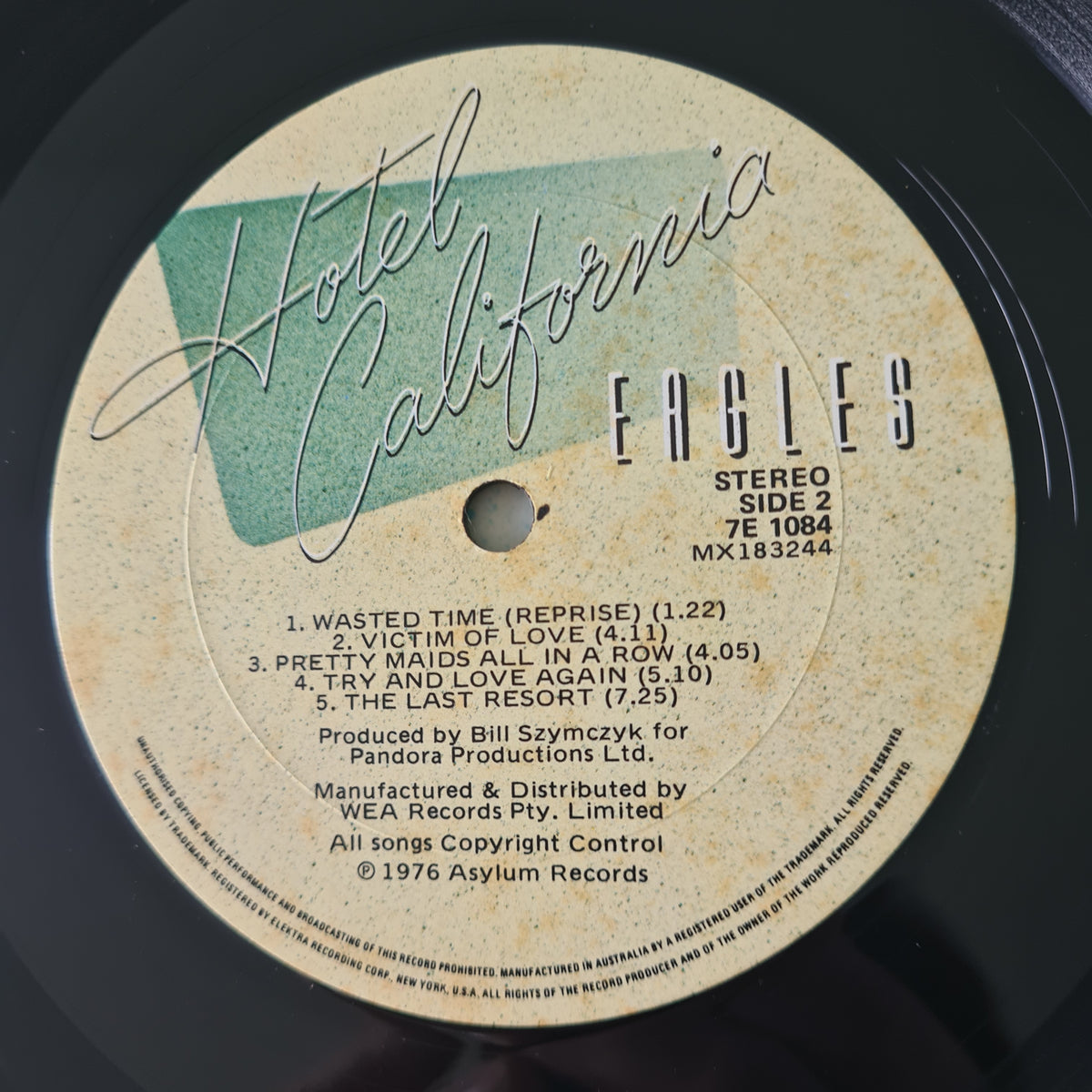 Eagles – Hotel California - 1976 - Vinyl Record LP (with poster)