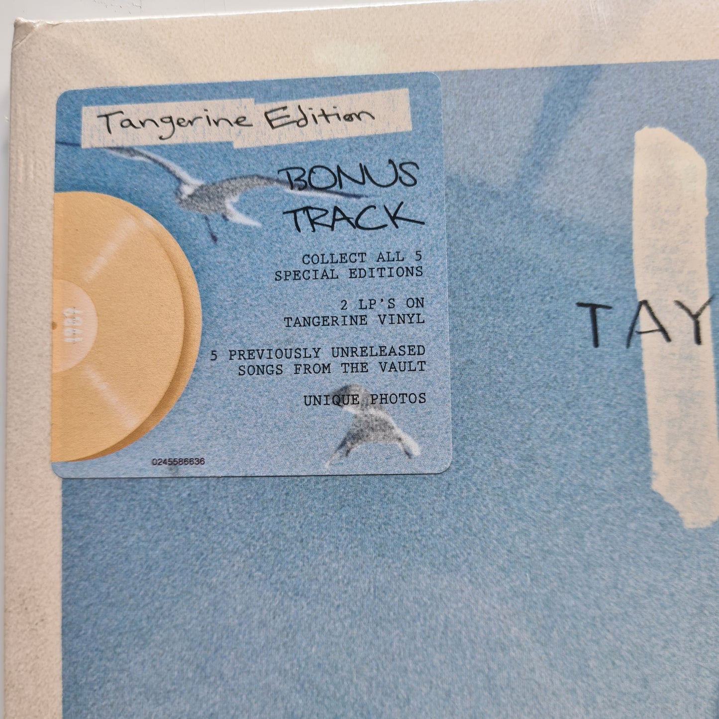 Taylor Swift – 1989 (Taylor's Version) - 2023 (Tangerine Edition) - Vinyl Record 2LP (Brand New Sealed)