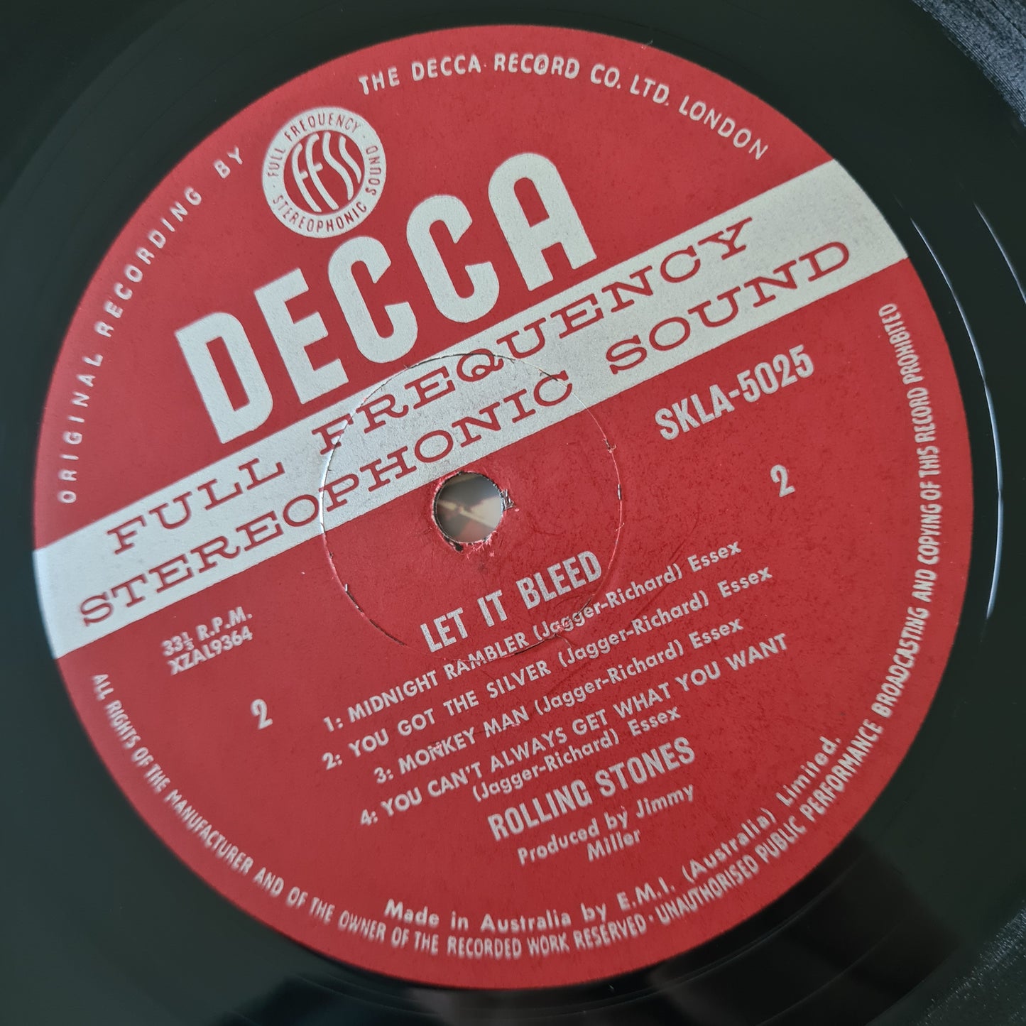 The Rolling Stones – Let It Bleed - 1969 (First Australian Pressing) - Vinyl Record LP