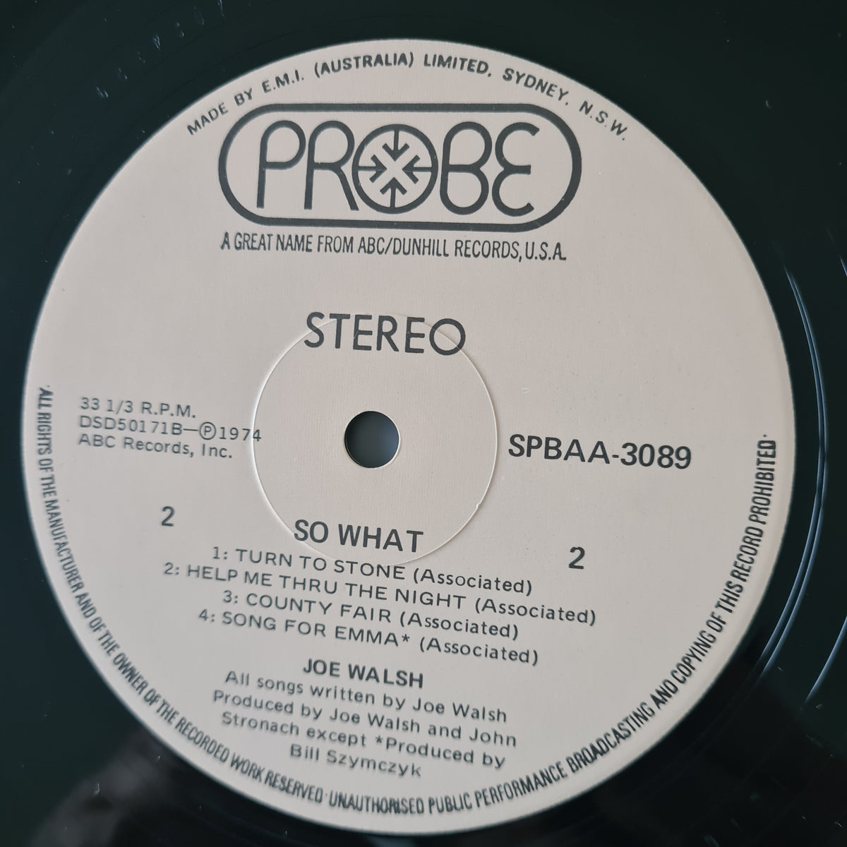 Joe Walsh – So What - 1974 (First Australian Pressing)- Vinyl Records LP (Gatefold Cover)