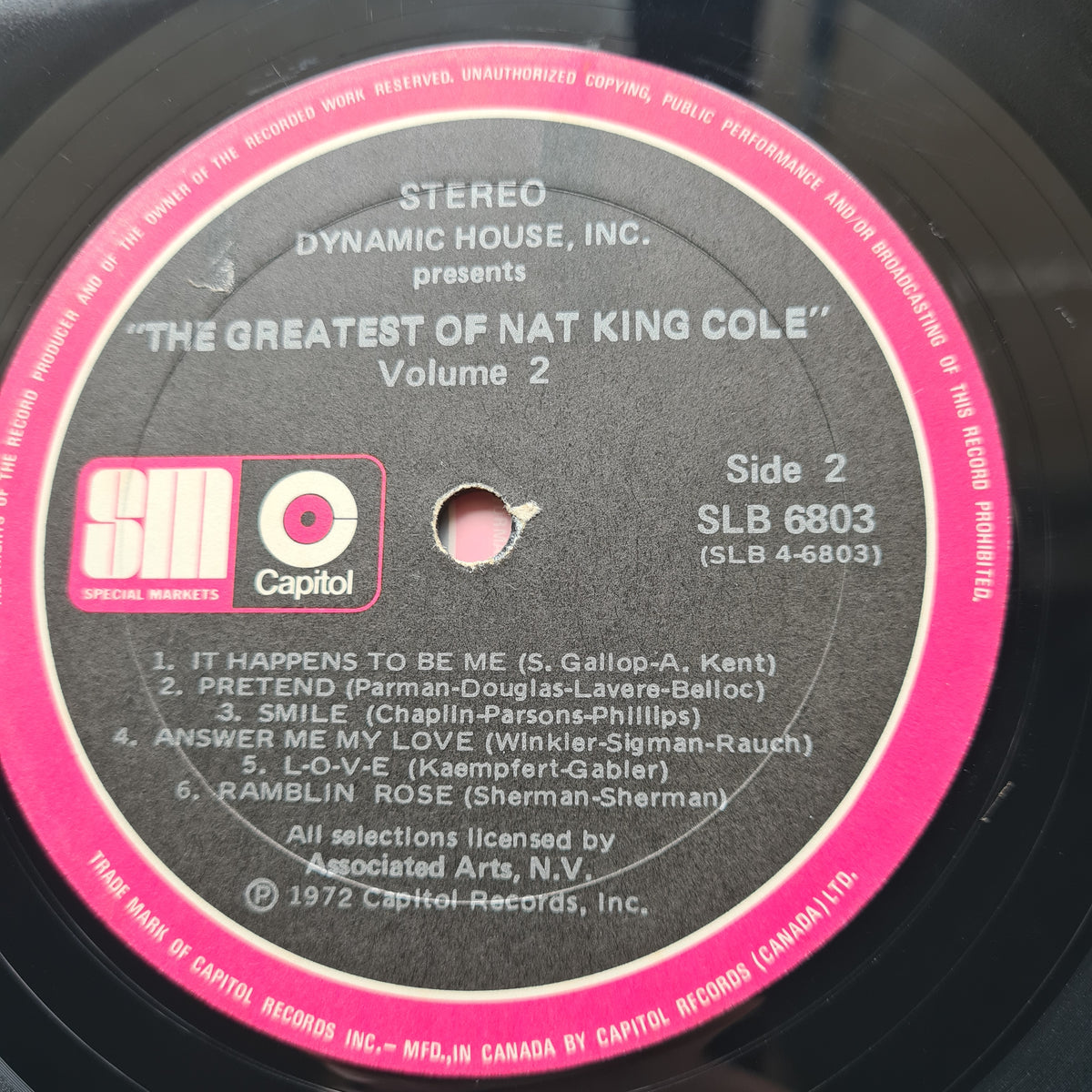 Nat King Cole – The Greatest Of Nat King Cole: Volume 1 & 2 - 1972 - Vinyl Record 2LP