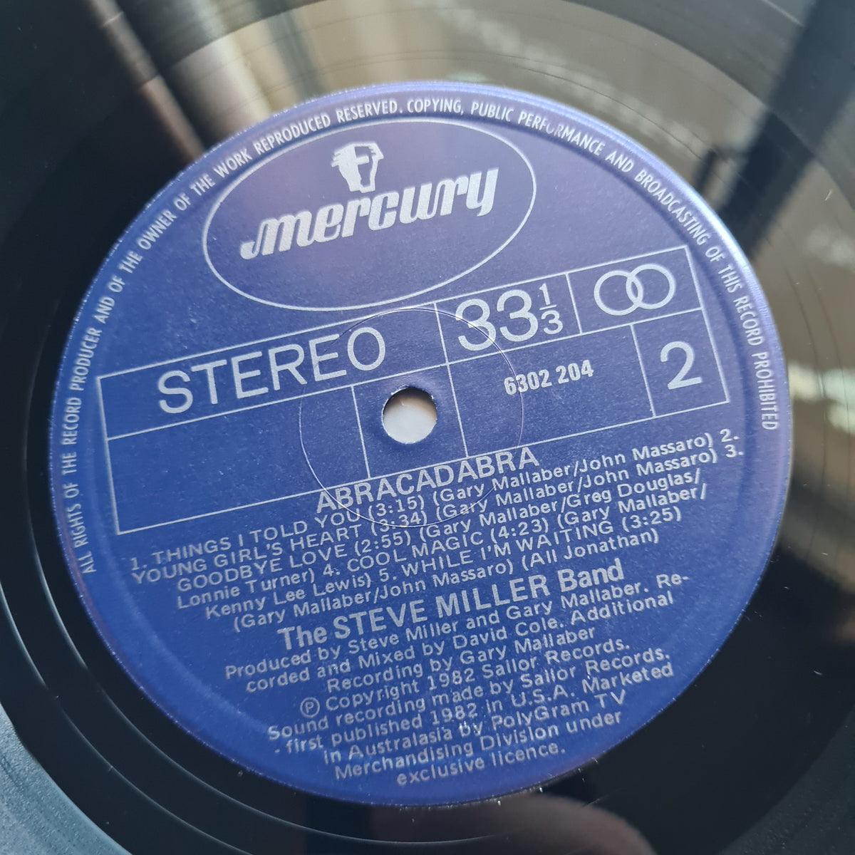 Steve Miller Band – Abracadabra - 1982 - Vinyl Record LP