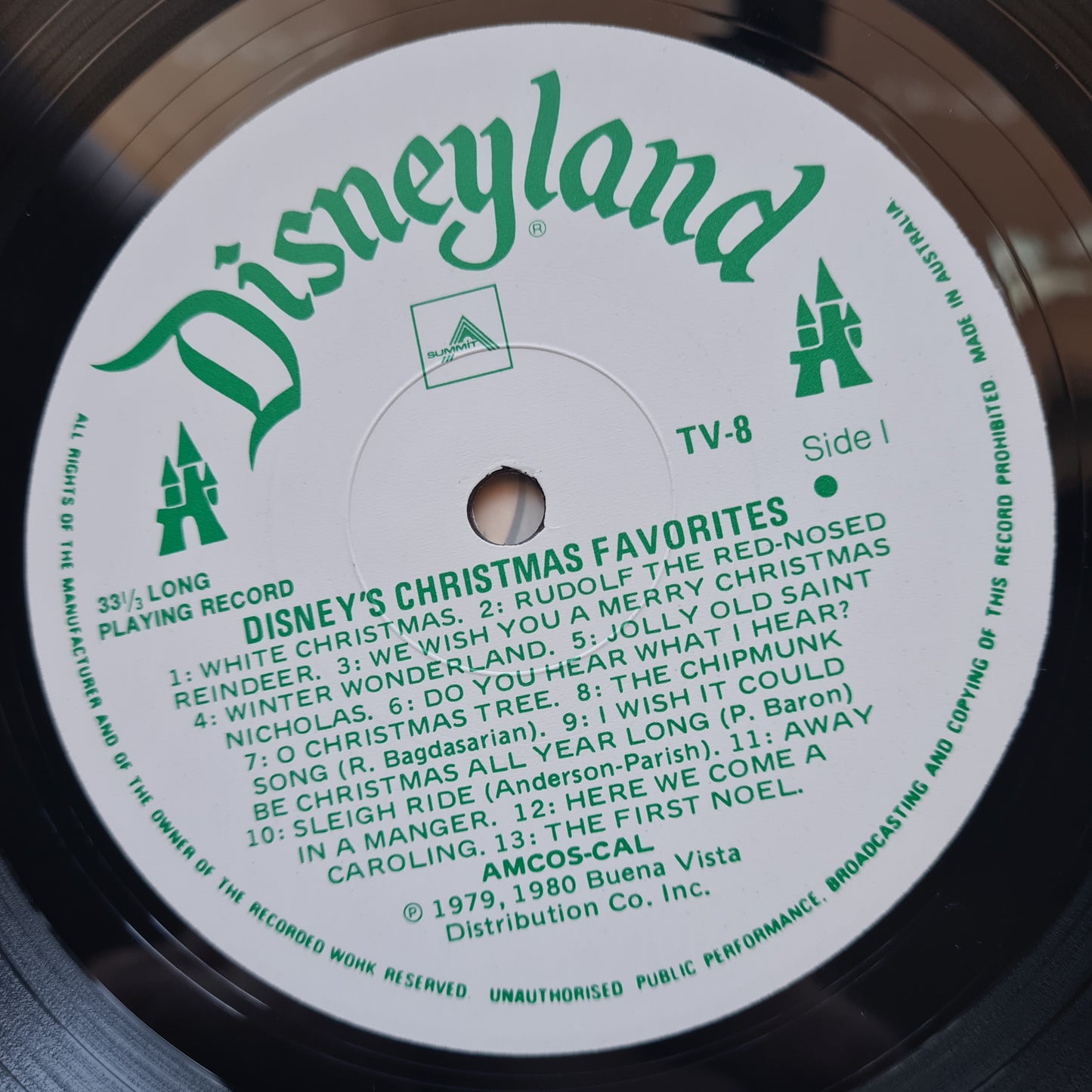 Larry Groce, The Mike Sammes Singers & The Disneyland Children's Sing-Along Chorus – Disney's Christmas Favorites - 1979 (1980 Australian Pressing) - Vinyl Record LP (near mint)