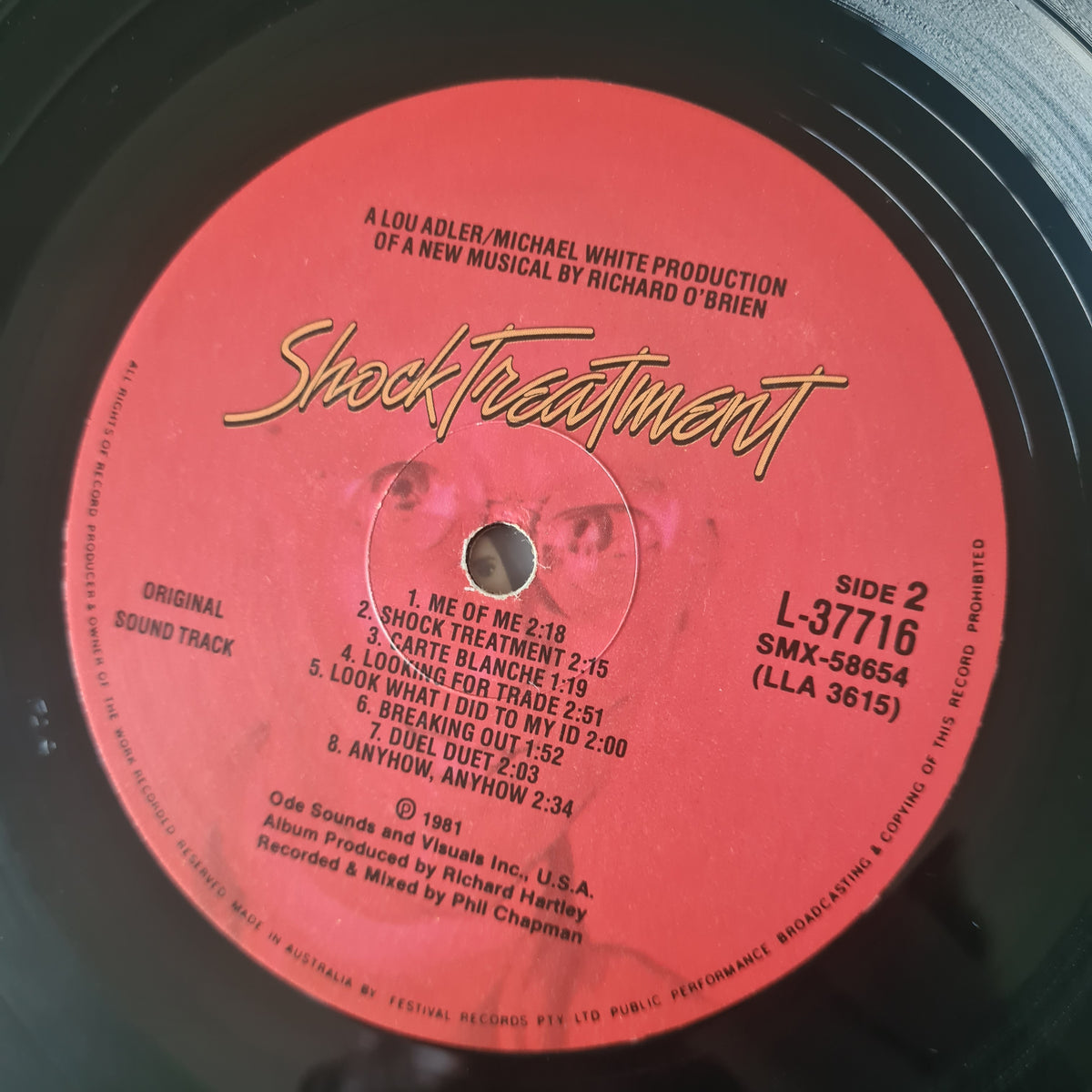Various – Shock Treatment (Rocky Horror Sequel): Original Motion Picture Soundtrack - 1981 - Vinyl Record LP