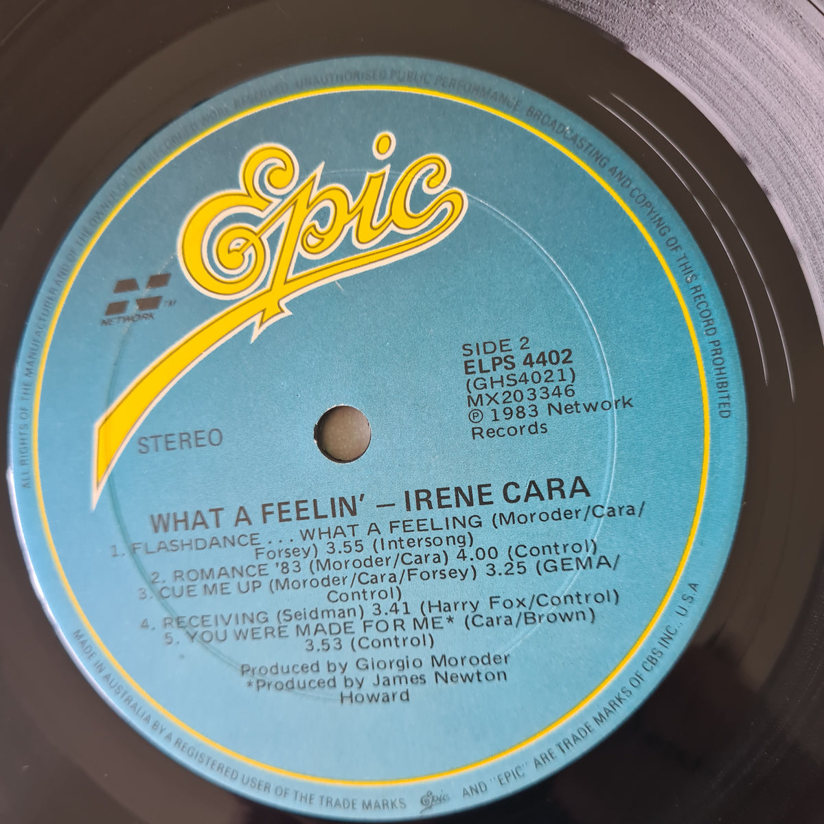 Irene Cara – What A Feelin' - 1983 - Vinyl Record LP