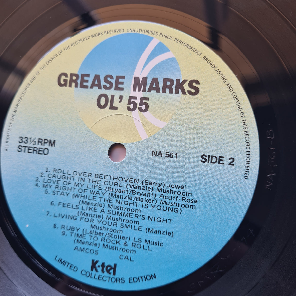 Ol'55 – Greasemarks: Greatest Hits 76-79 - 1980 - Vinyl Record LP