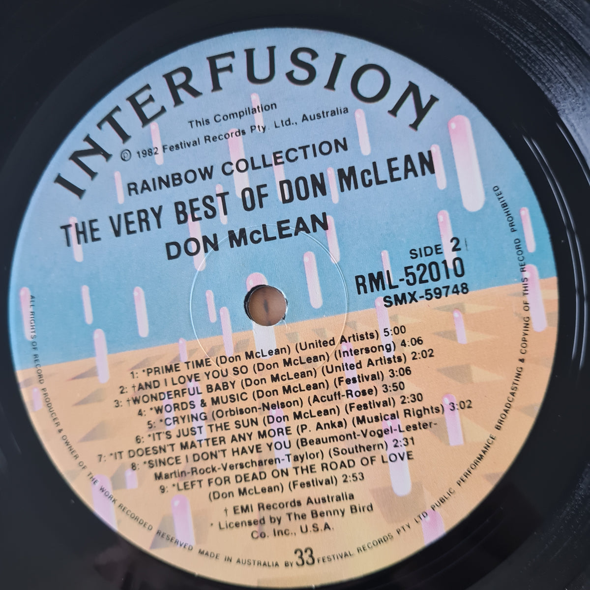 Don McLean – The Very Best Of Don McLean - 1980 (1982 1st Australian Pressing) - Vinyl Record LP