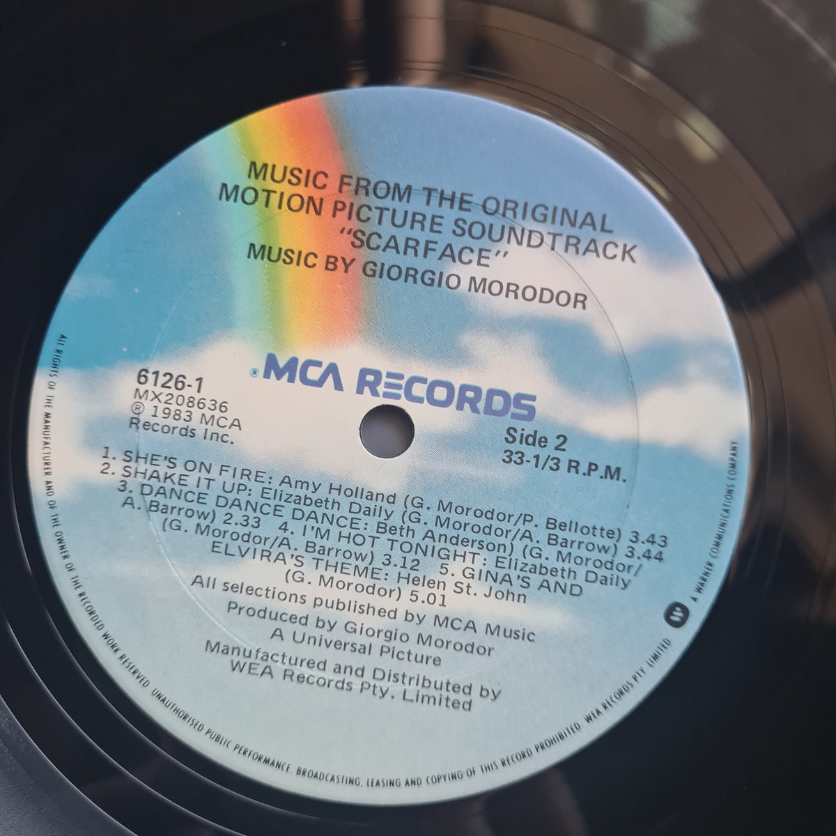 Various – Scarface (Music From The Original Motion Picture Soundtrack) - 1984 - Vinyl Record LP