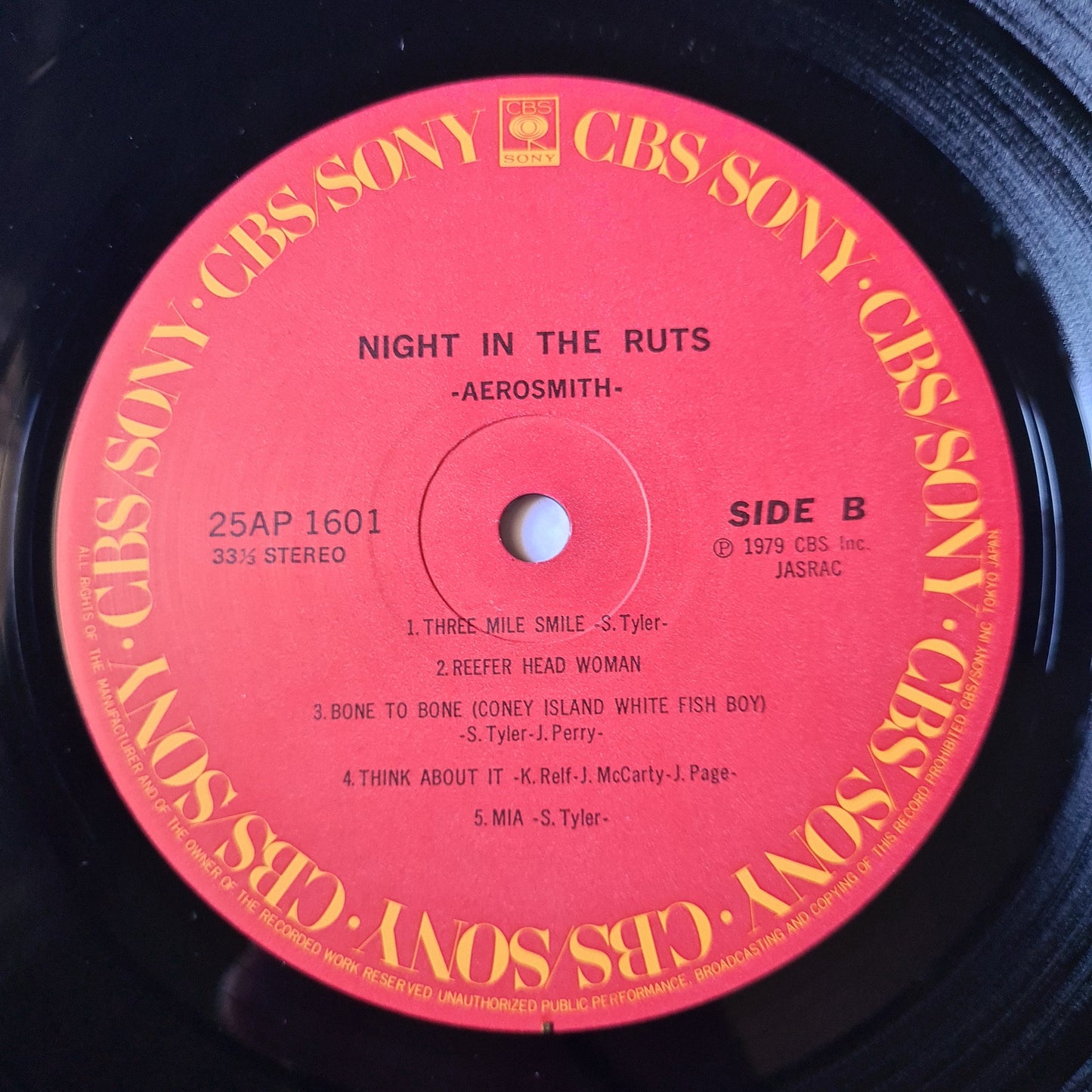Aerosmith – Night In The Ruts - 1979 - Vinyl Record LP - Sound Hound Records