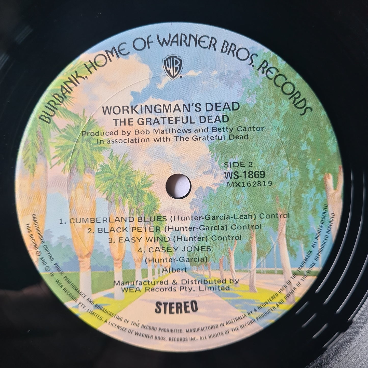 Grateful Dead – Workingman's Dead - 1975 - Vinyl Record LP - Sound Hound Records