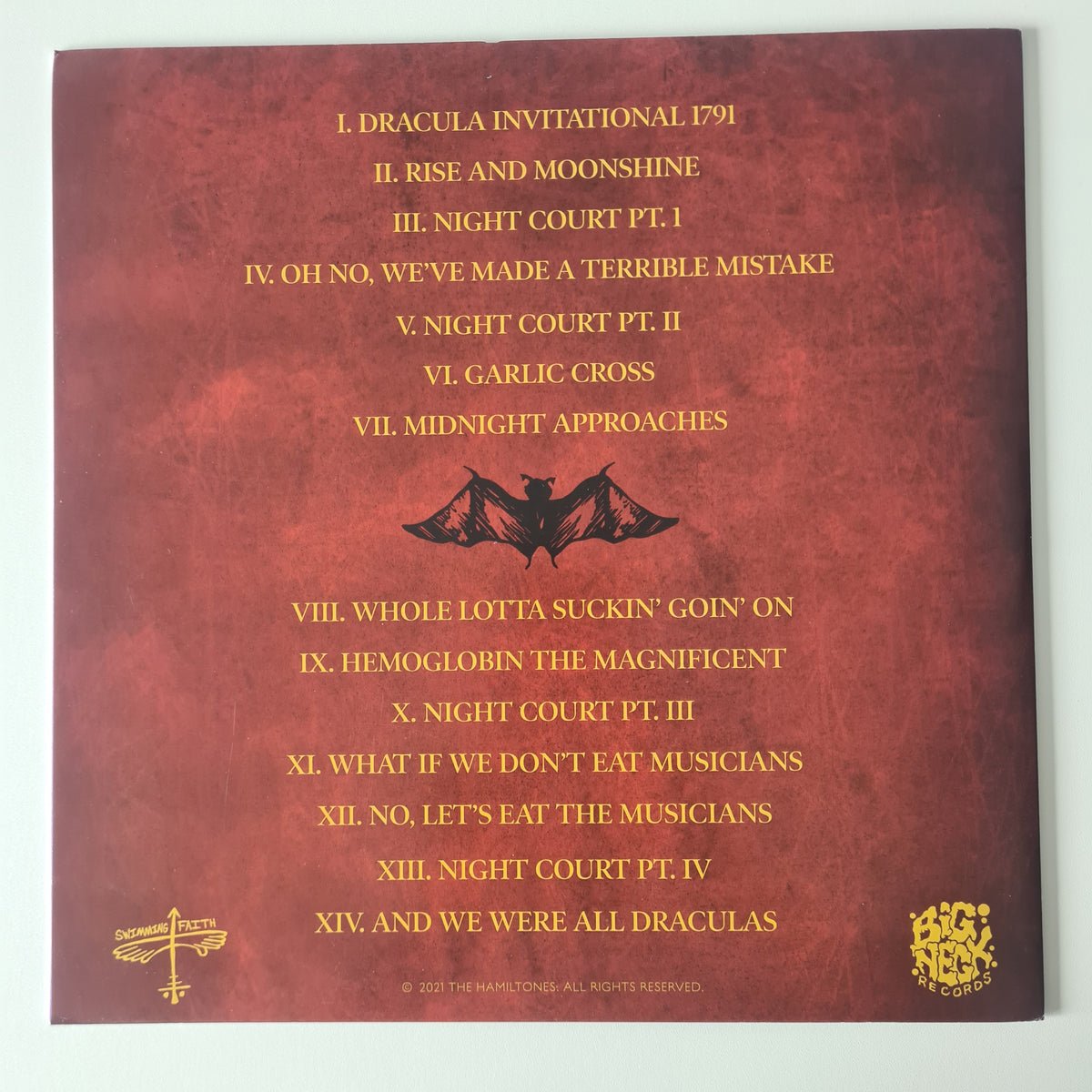 The Hamiltones - Dracula Invitational, 1791 - 2021 (USA Red Vinyl Pressing) - Vinyl Record LP