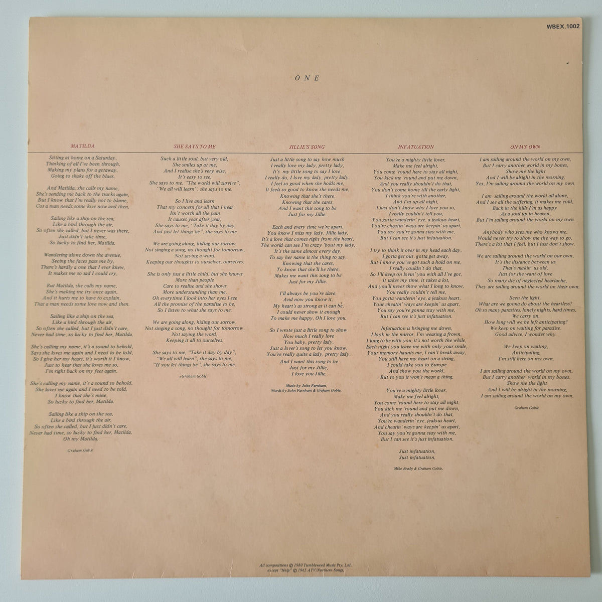 John Farnham – Uncovered - 1980 - Vinyl Record LP