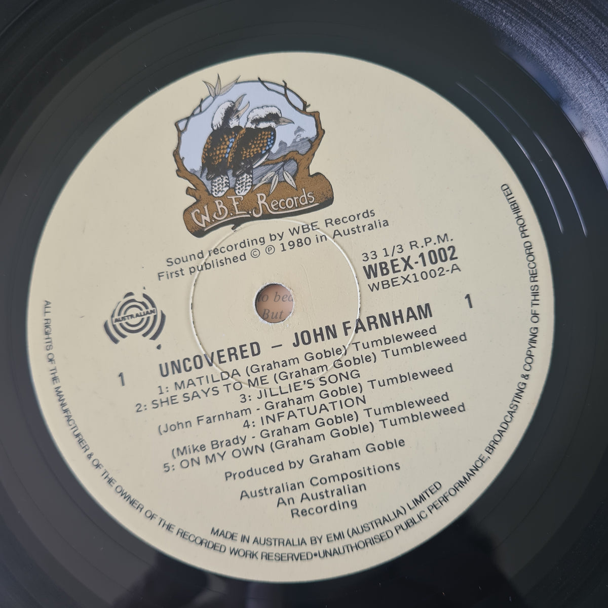 John Farnham – Uncovered - 1980 - Vinyl Record LP