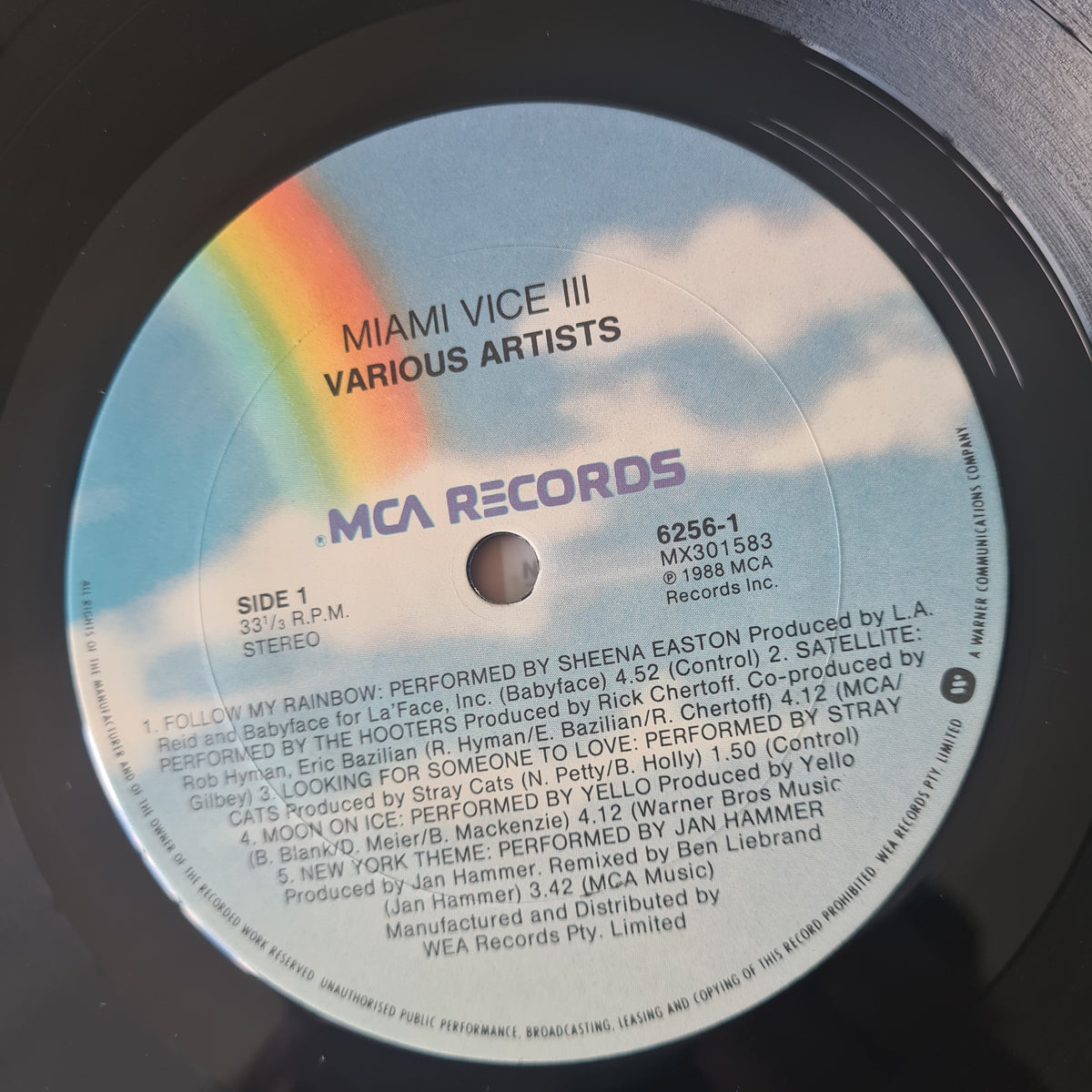 Various - Miami Vice III - 1988 - Vinyl Record LP