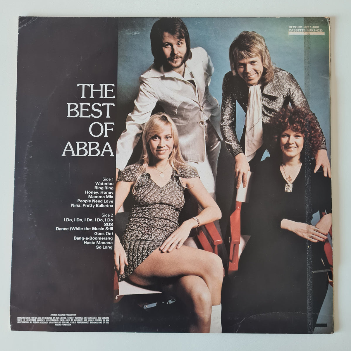 ABBA – The Best Of ABBA - 1975 - Vinyl Record LP