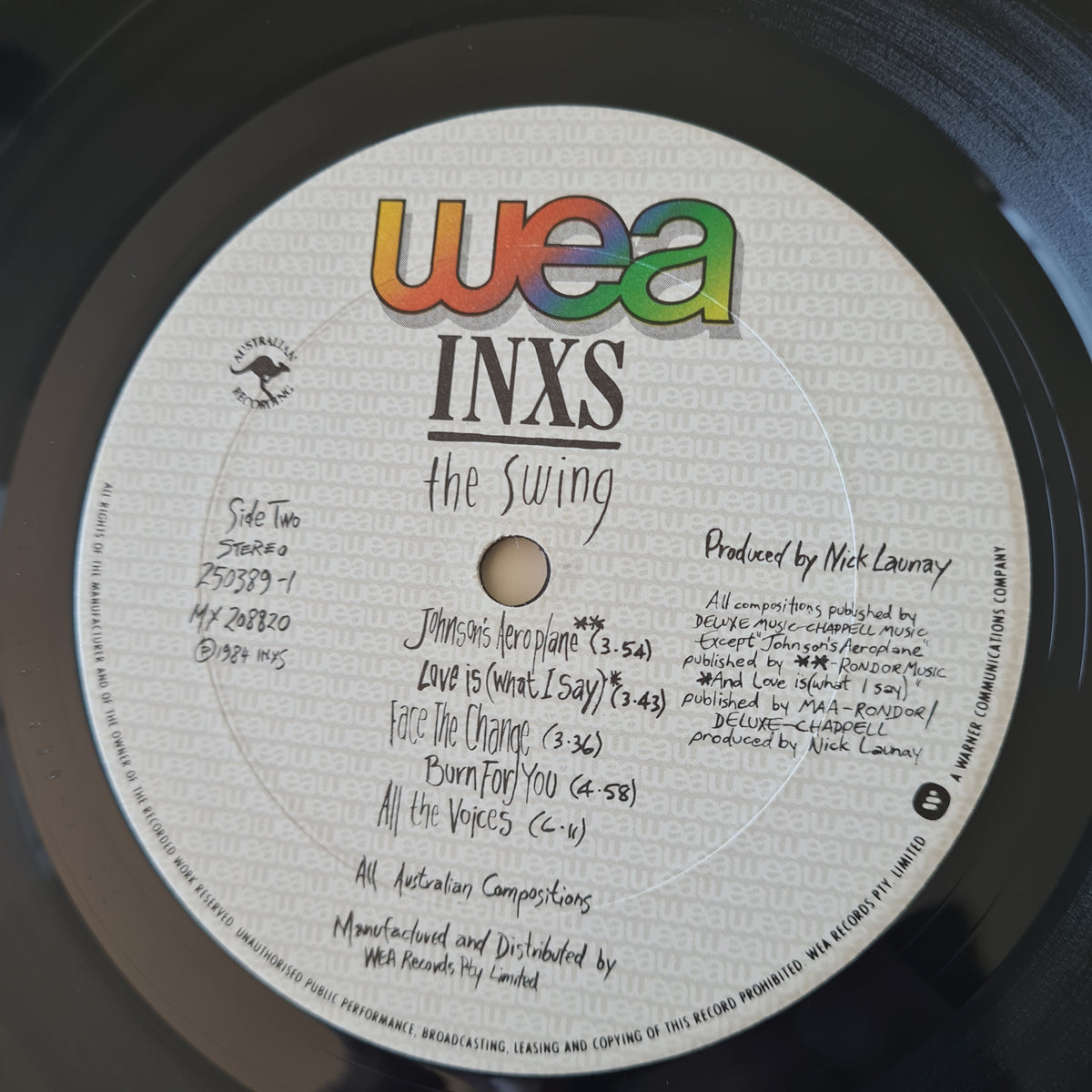 INXS – The Swing - 1984 (First Australian Pressing) - Vinyl Record LP