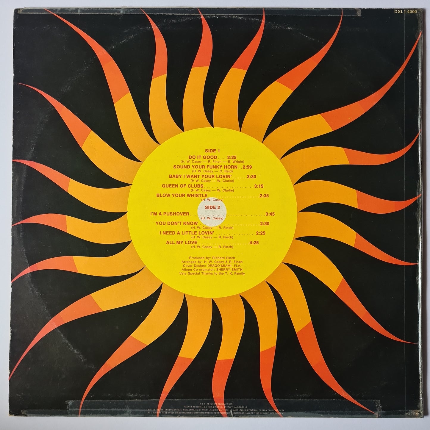 KC & The Sunshine Band – Do It Good - 1974 - Vinyl Record LP
