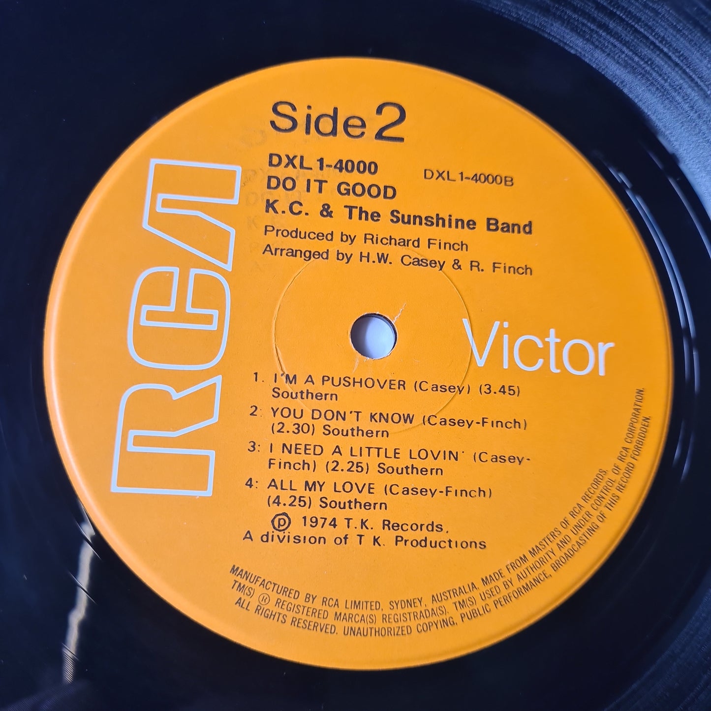KC & The Sunshine Band – Do It Good - 1974 - Vinyl Record LP