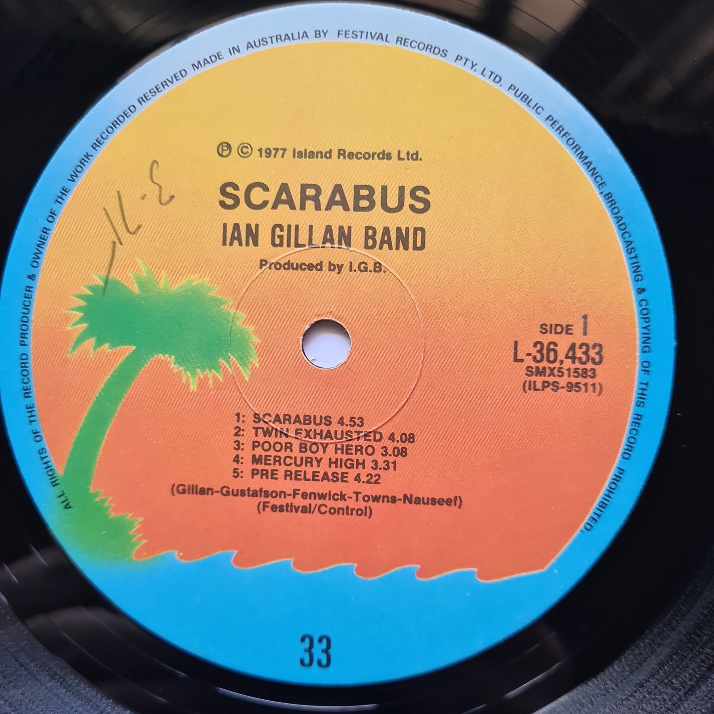Ian Gillan Band – Scarabus - 1977 - Vinyl Record LP