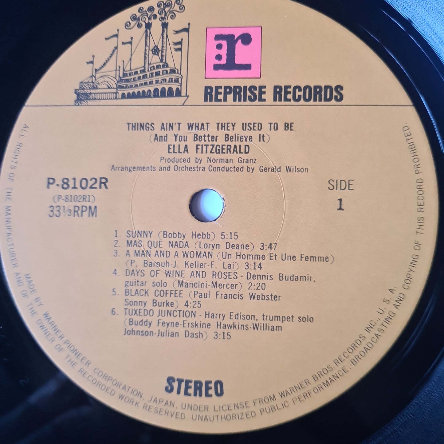 Ella Fitzgerald – Things Ain't What They Used To Be (And You Better Believe It) - 1971 Pressing - Vinyl Record LP