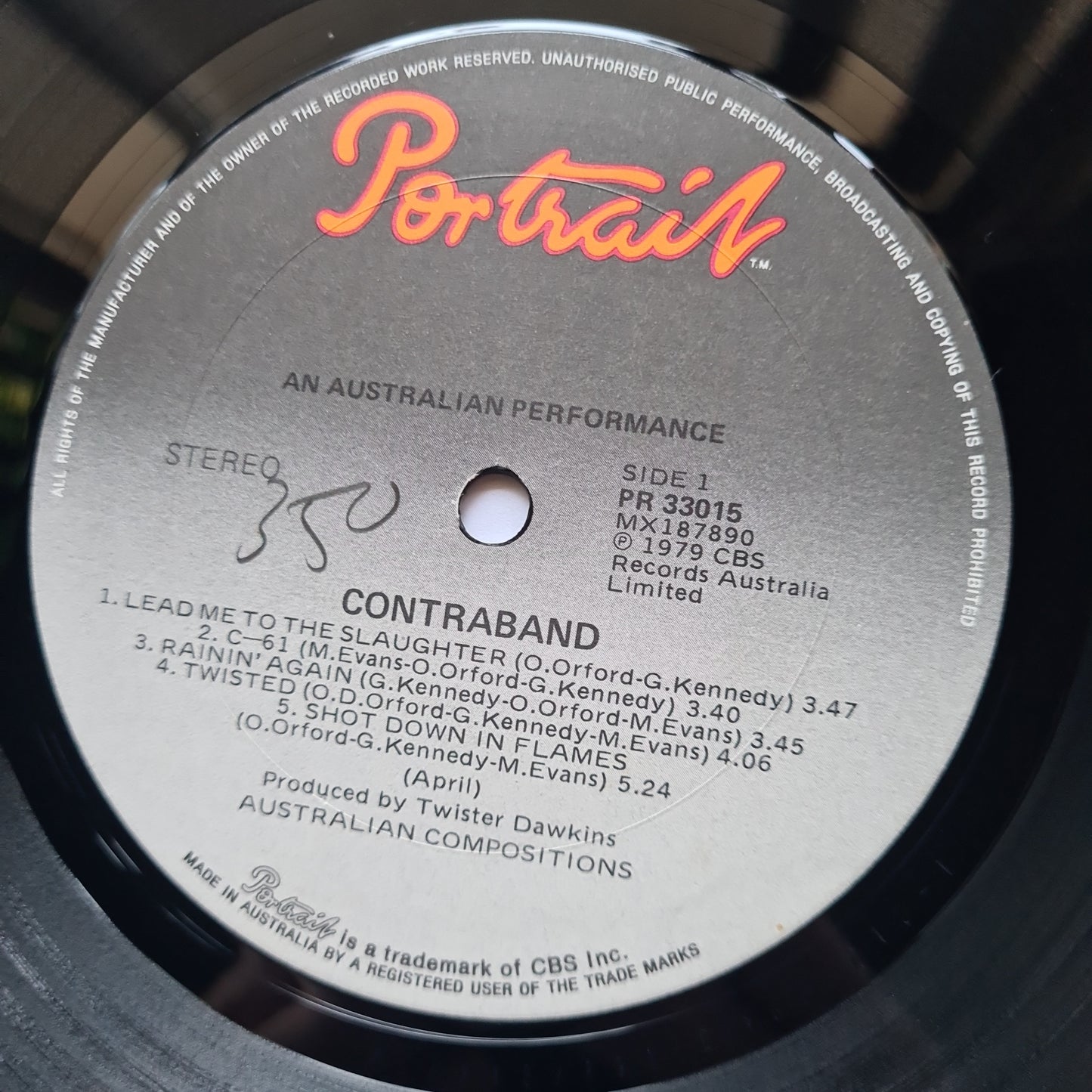Contraband (AC/DC Related- Mark Evans) – Contraband - 1979 - Vinyl Record LP