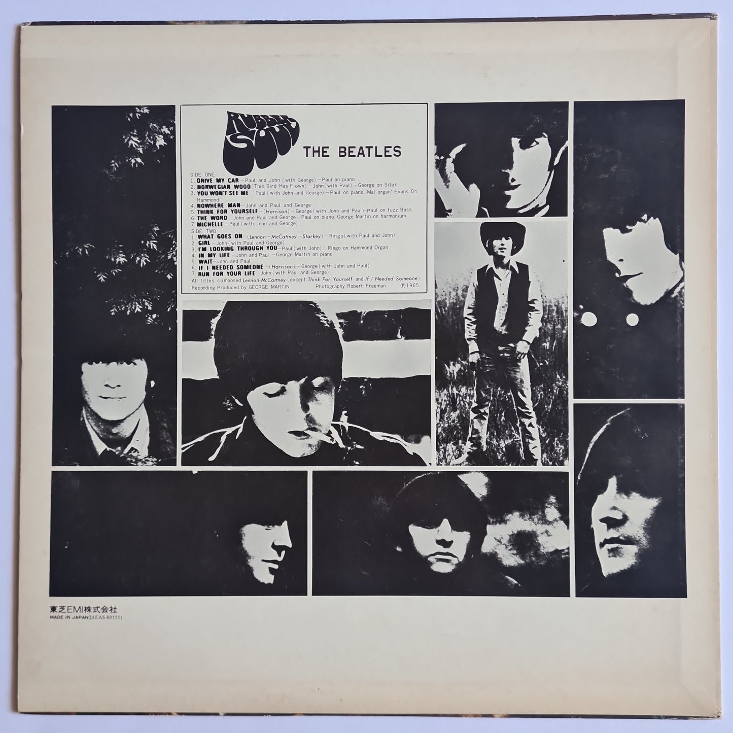 The Beatles – Rubber Soul-  1966 (1976 Japanese Pressing) - Vinyl Record LP
